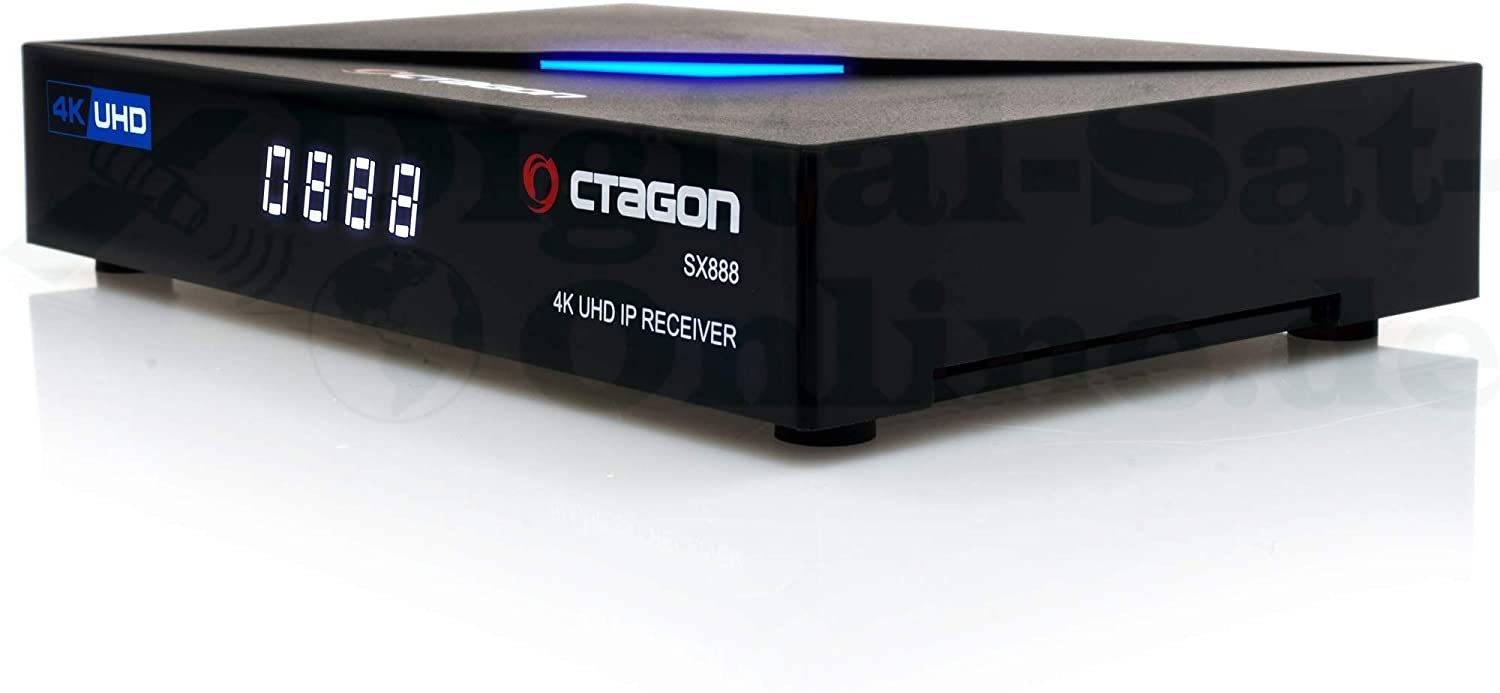 OCTAGON Streaming-Box UHD + Set-Top Mbits HEVC Wifi Stick Box 300 SX888 IPTV 4K IP H.265