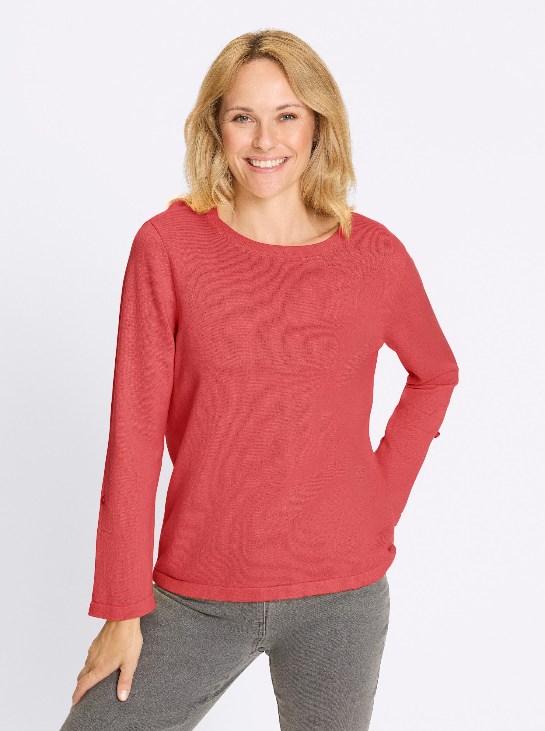 Strickpullover 3/4-Arm-Pullover 3/4-Arm Jersey