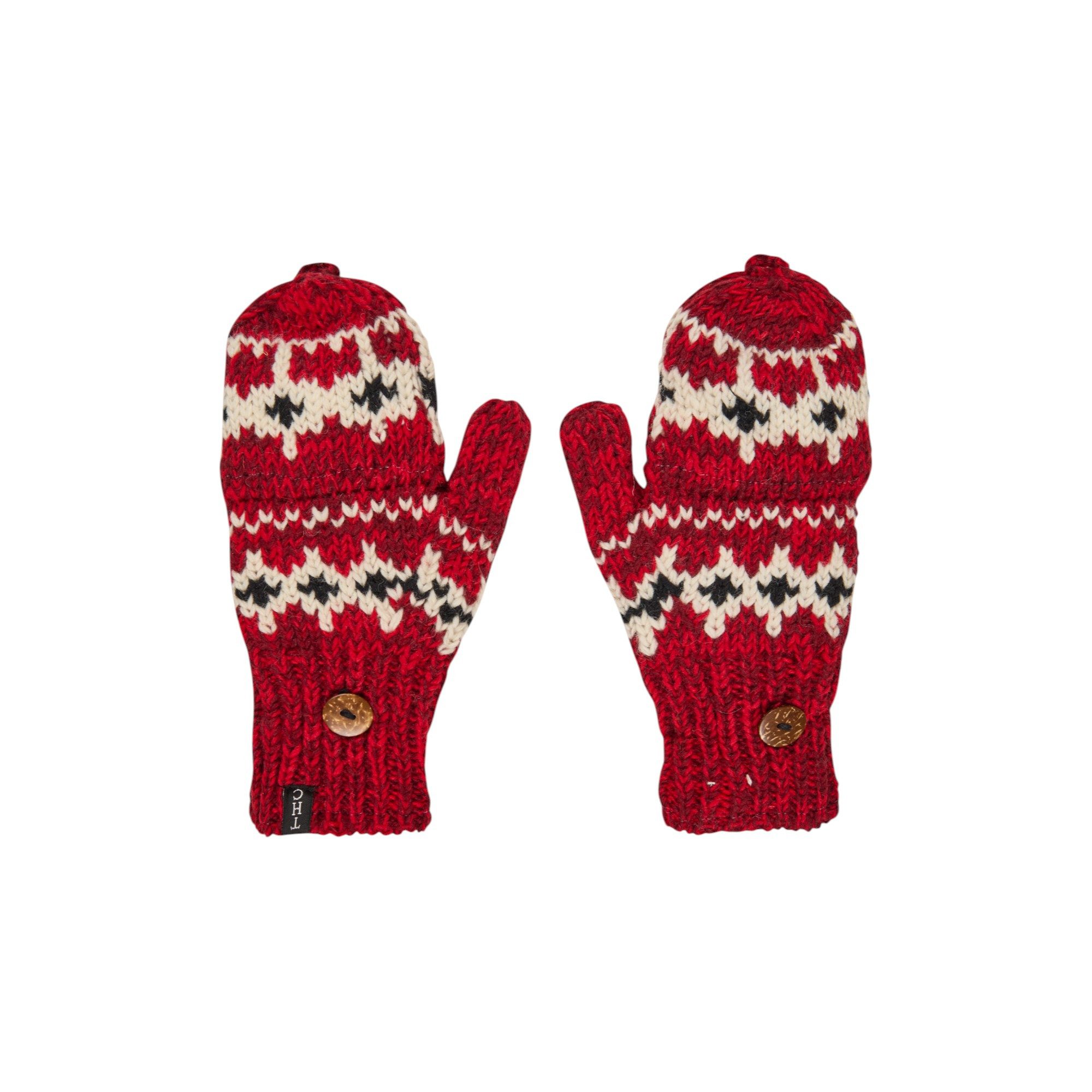 THC Natural Line Strickhandschuhe THC Klapphandschuhe 601 Norweger rot (1 P günstig online kaufen