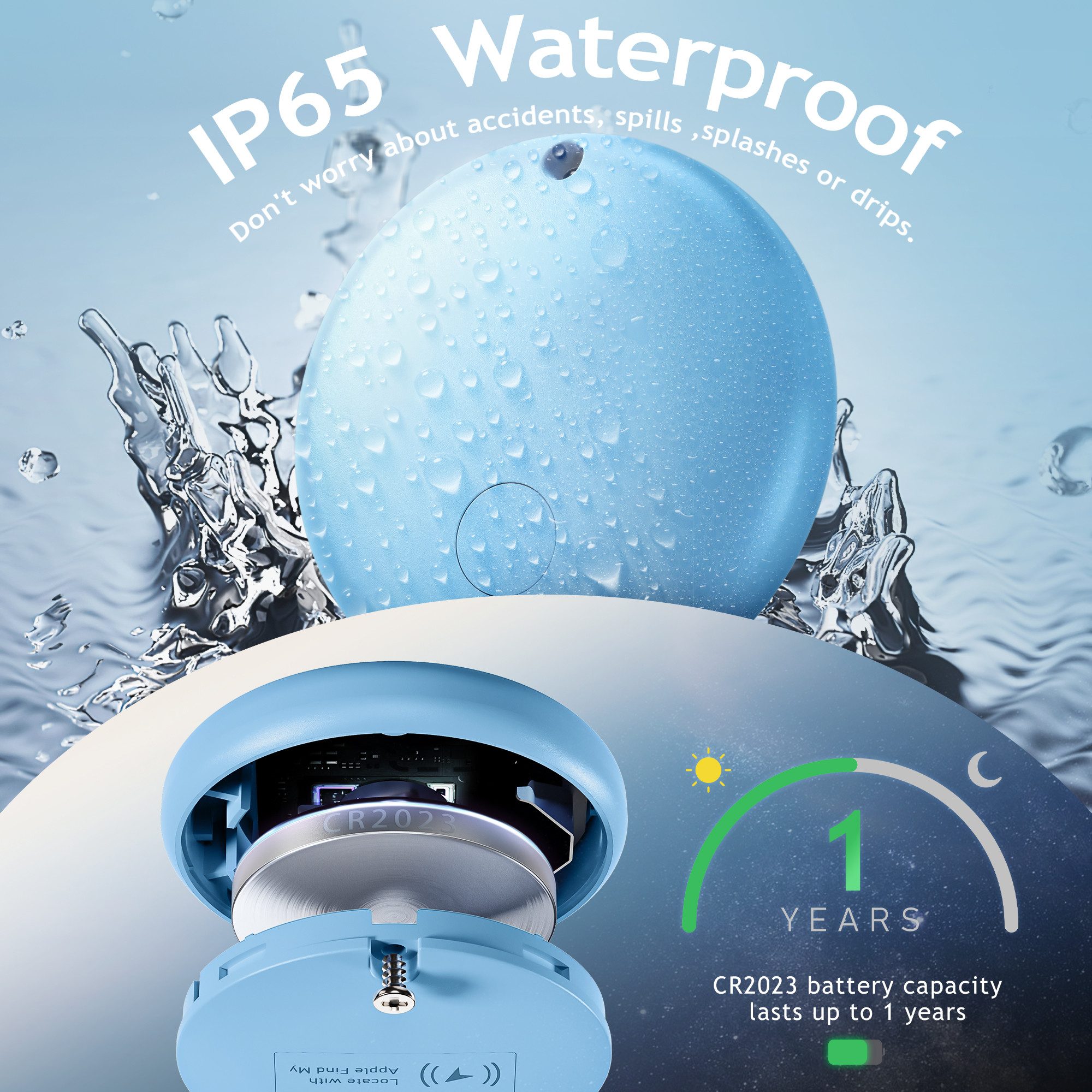 OYLCDI GPS Tracker mit iOS,Find My'' - Schlüsselfinder 4 St Bluetooth-Tracker (AirTag Alternative,Alarm für Schlüssel, Gepäck, Rucksack, etc)