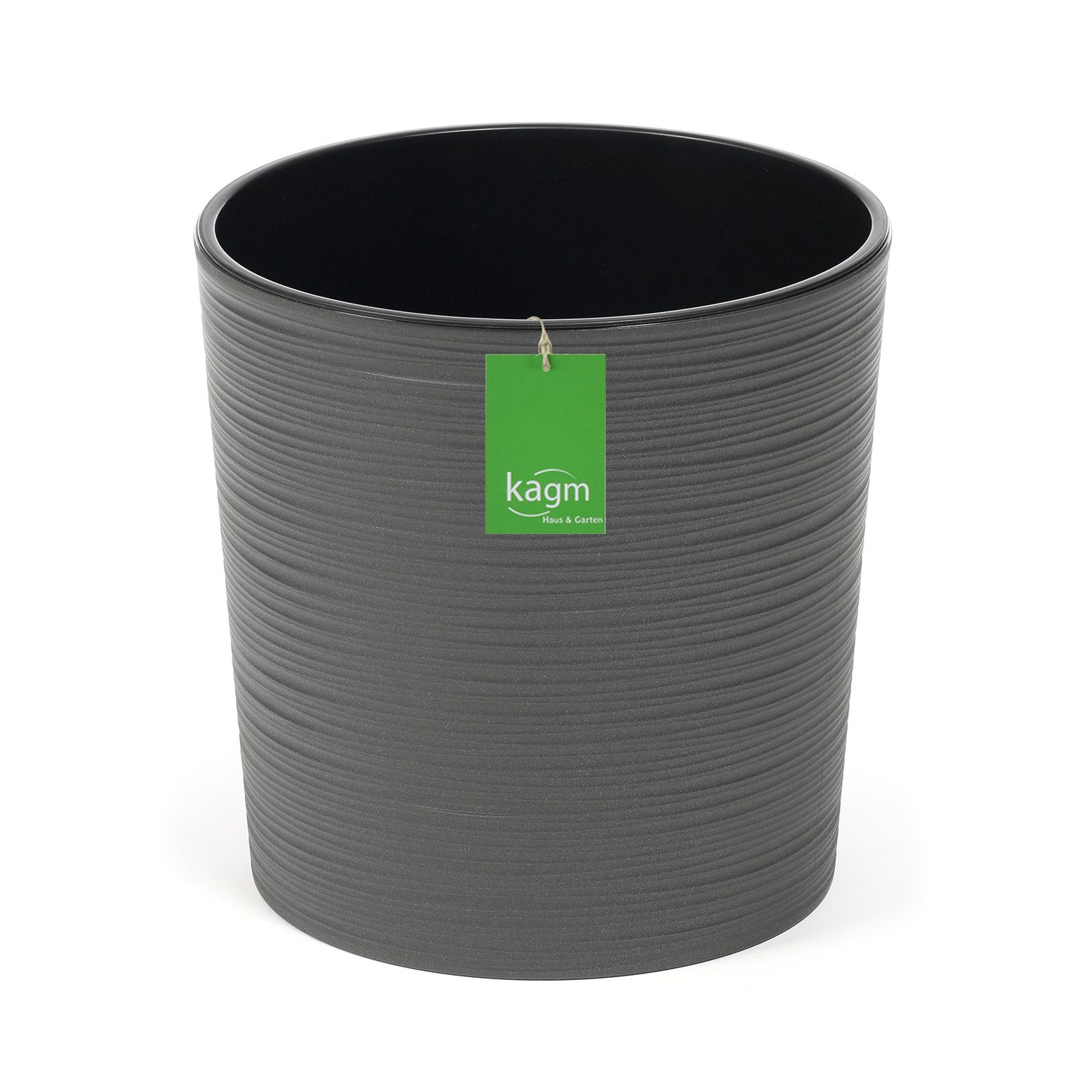 KAGM Pflanzkübel Blumenkübel Blumentopf in Rillenoptik rund 3 Farben 3 Größ günstig online kaufen