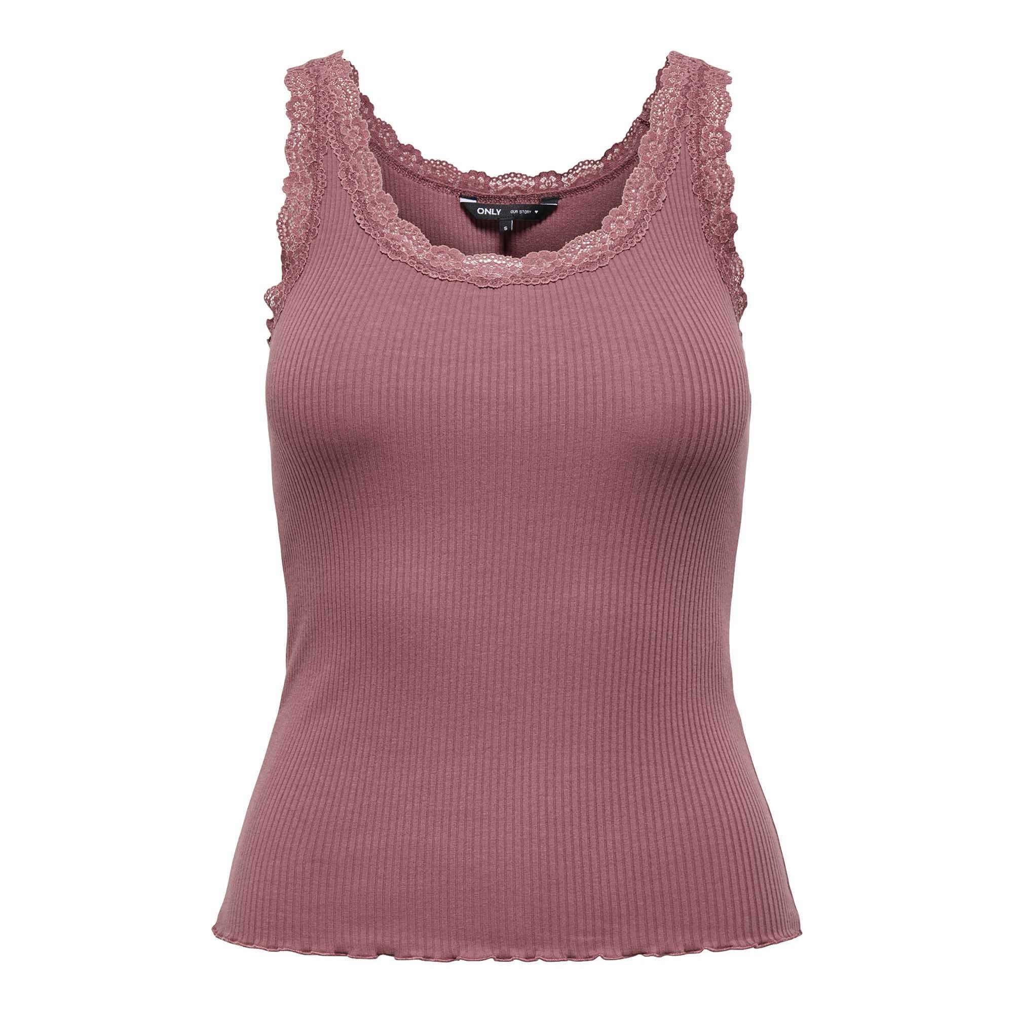 ONLY T-Shirt Damen T-Shirt 1er Pack Baumwollmischung (Packung, 1er Pack)