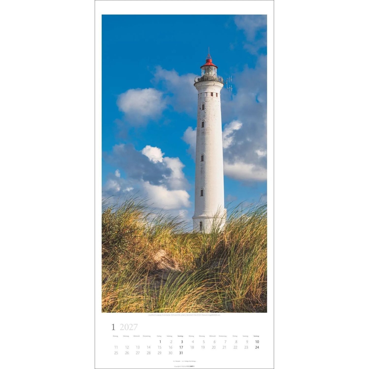 Wandkalender Leuchttürme Kalender 2027