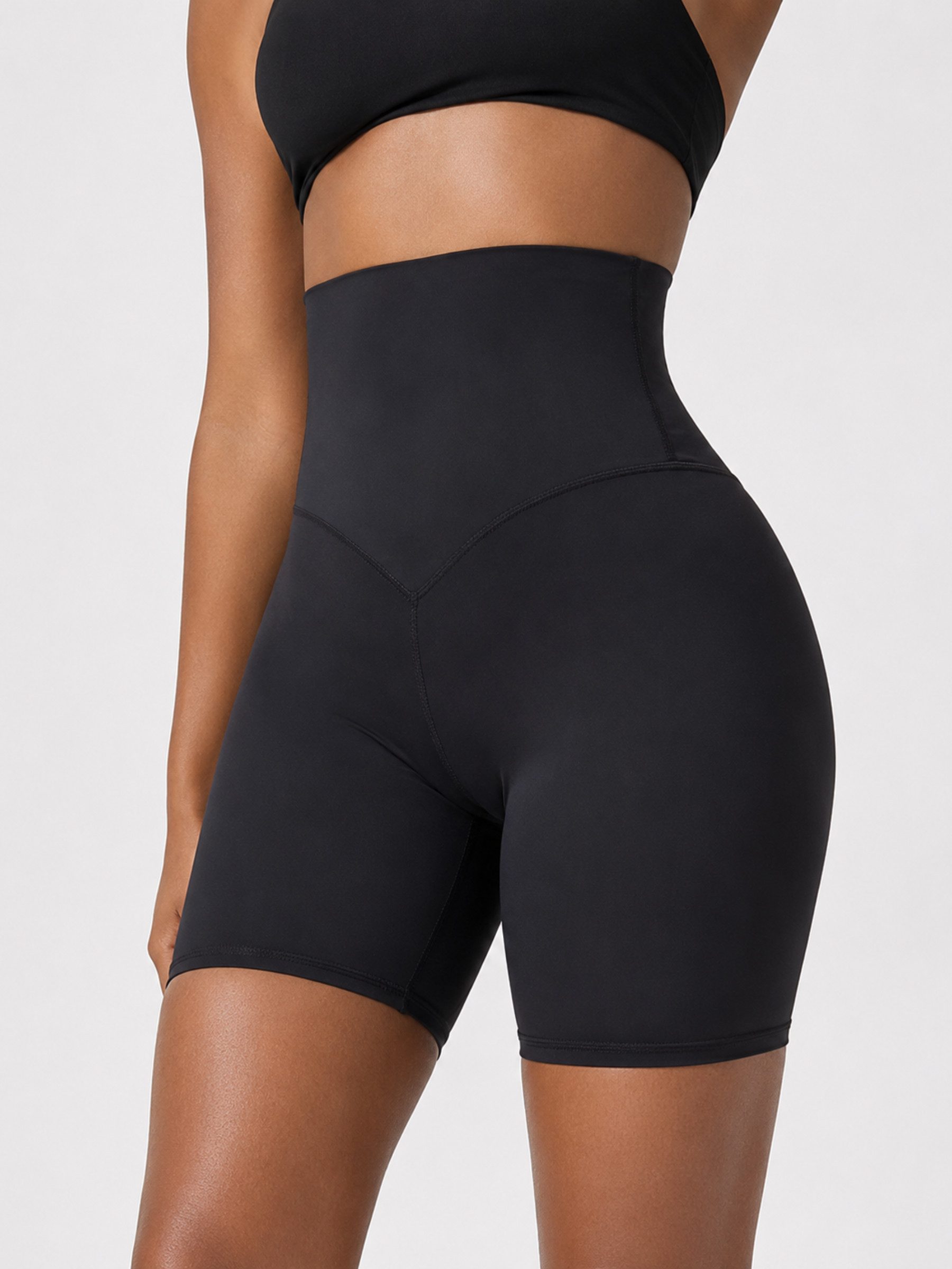 Radlerhose »Skin-Touch« – Nahtlose Yoga-Shorts, High-Waist & blickdicht