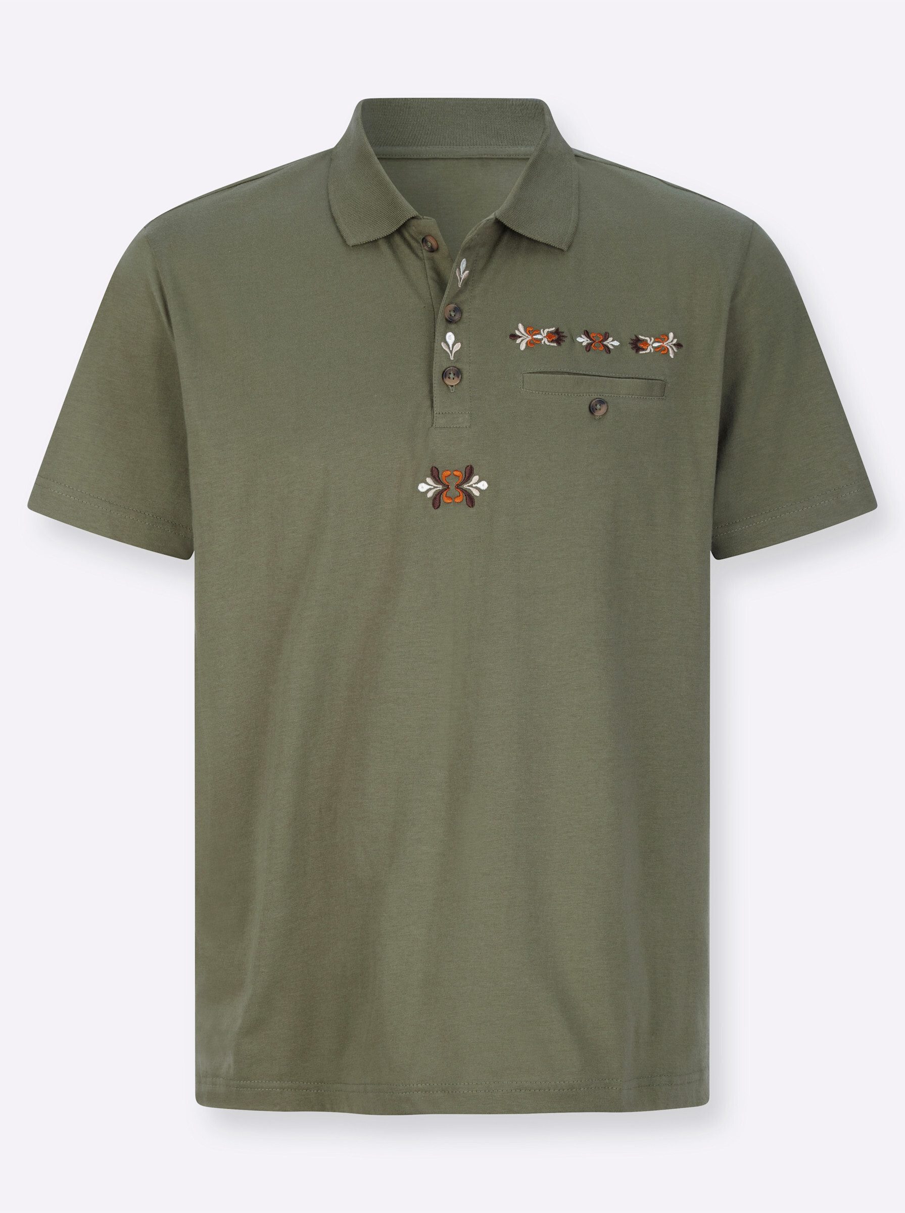 Sieh an! T-Shirt Kurzarm-Poloshirt Kurzarm