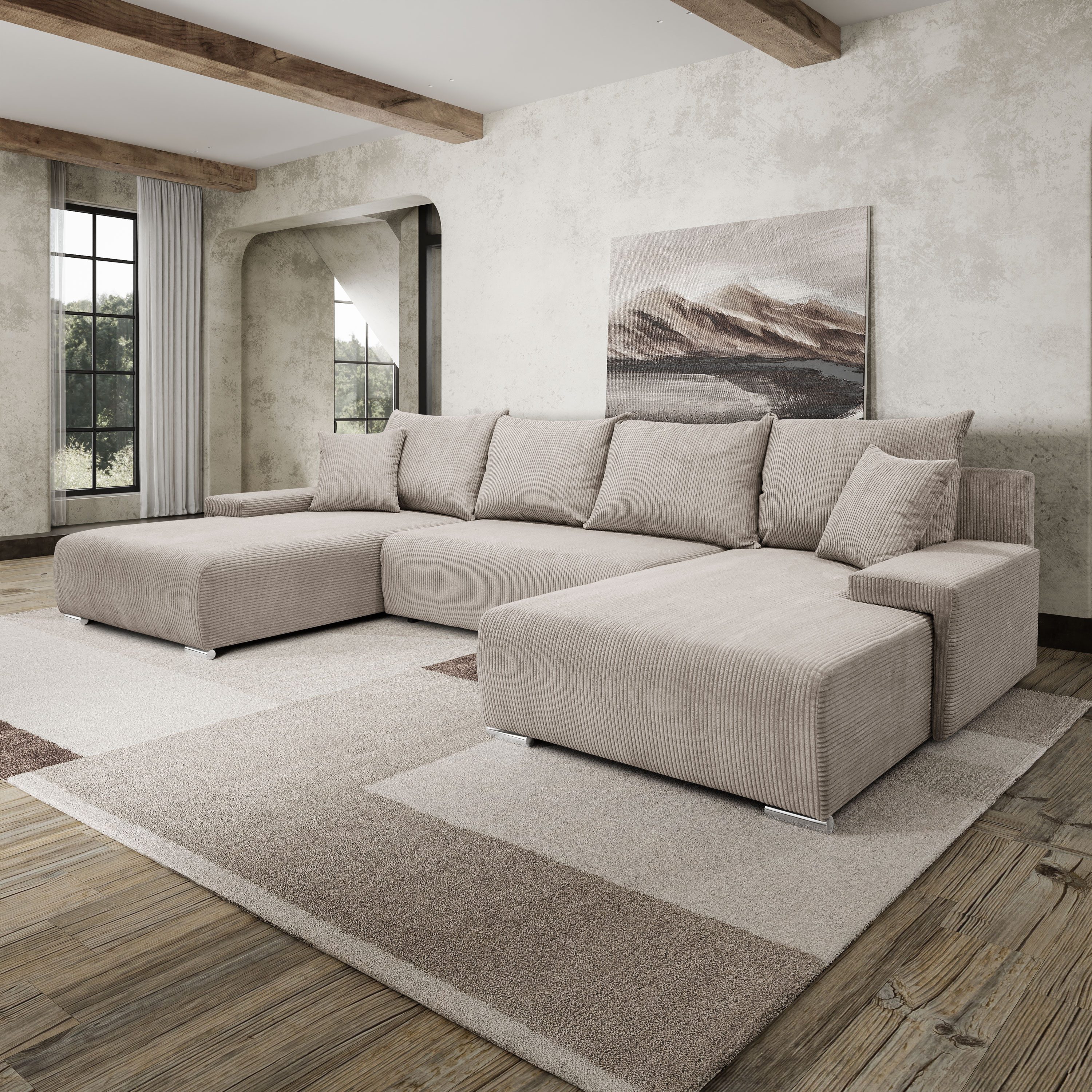 Kaiser Möbel Ecksofa Sofa U form, günstig online kaufen