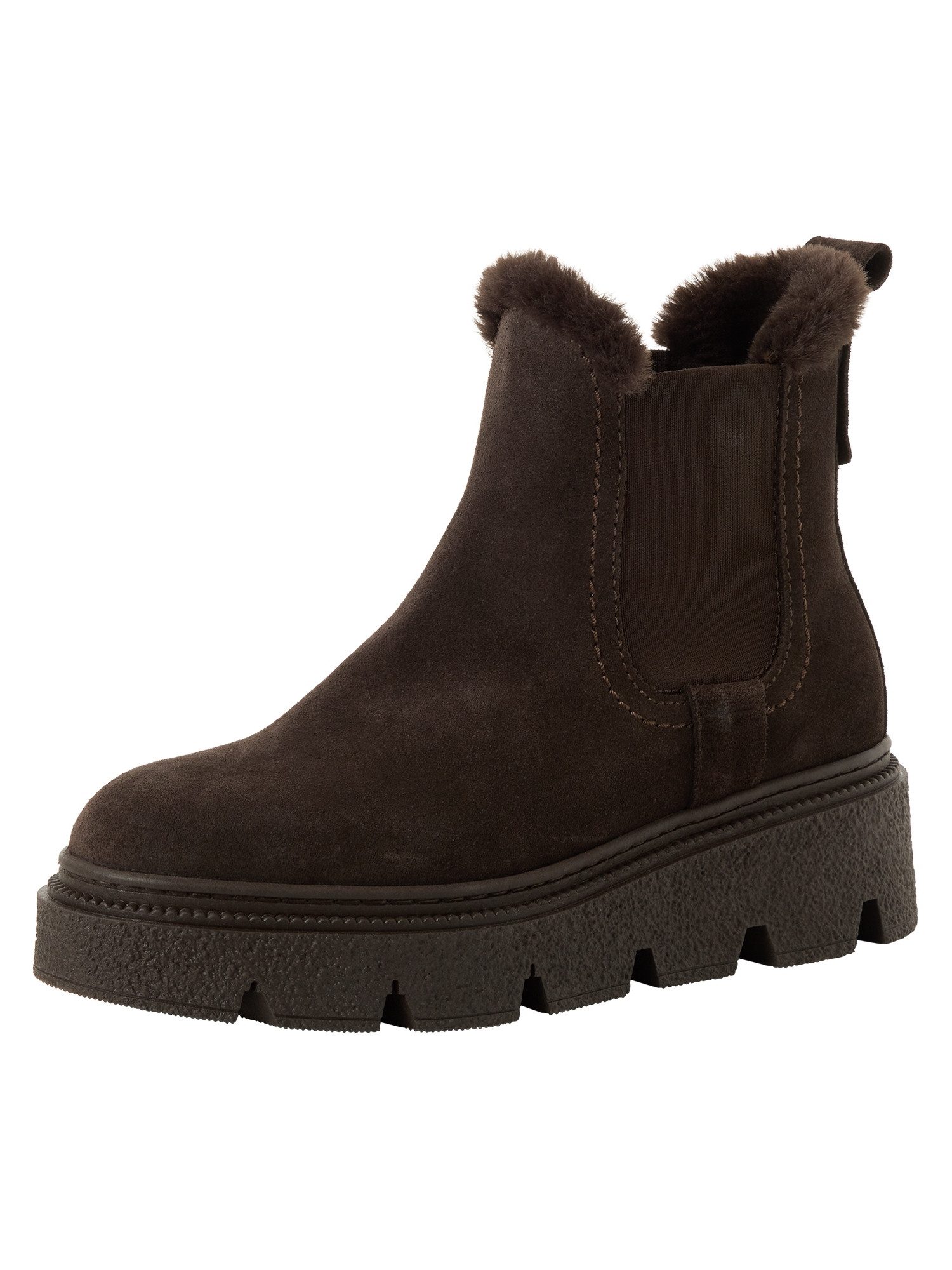 Tamaris Removable Sock aus Leder Keilabsatz 1-26499-47 Winterstiefelette Removable Sock