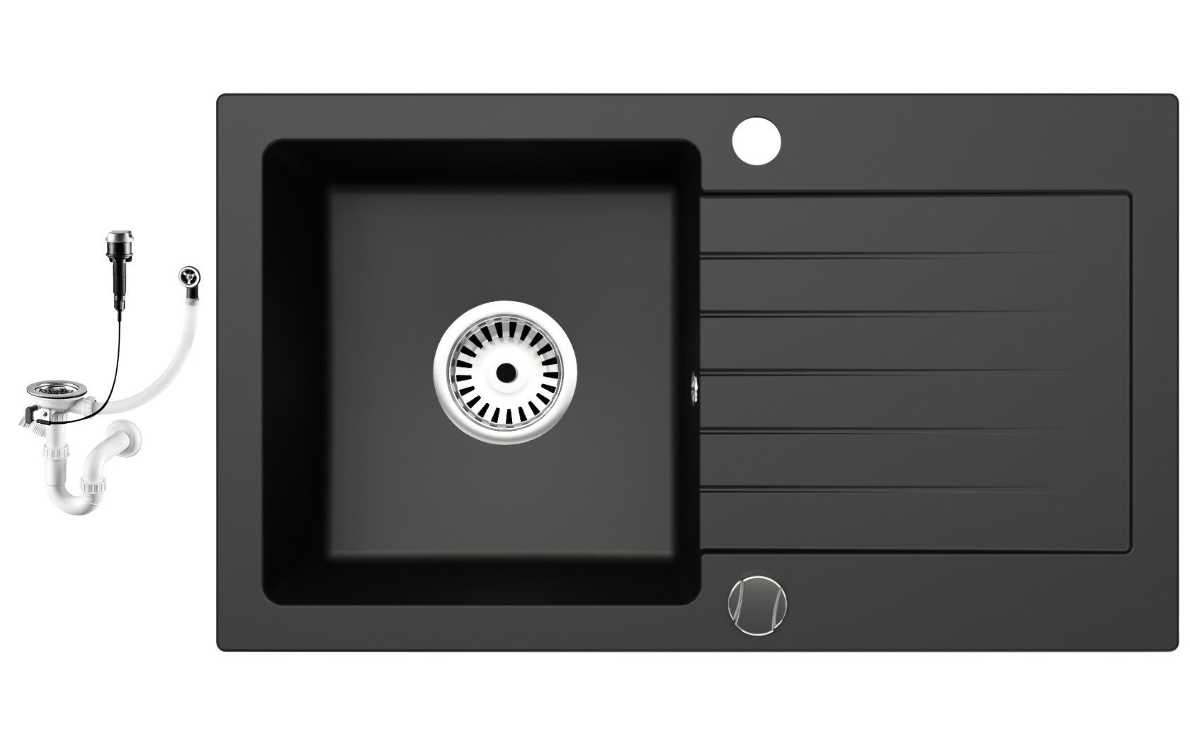 Faizee Möbel Granitspüle Faizee Home Granit Einbauspüle 75×43,5 cm Spülbeck günstig online kaufen