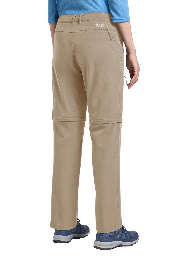Jack Wolfskin Zip-off-Hose PICO TRAIL ZIP OFF PANTS W mit Zip-off-Funktion, atmungsaktiv, schnell trocknend, windabweisend