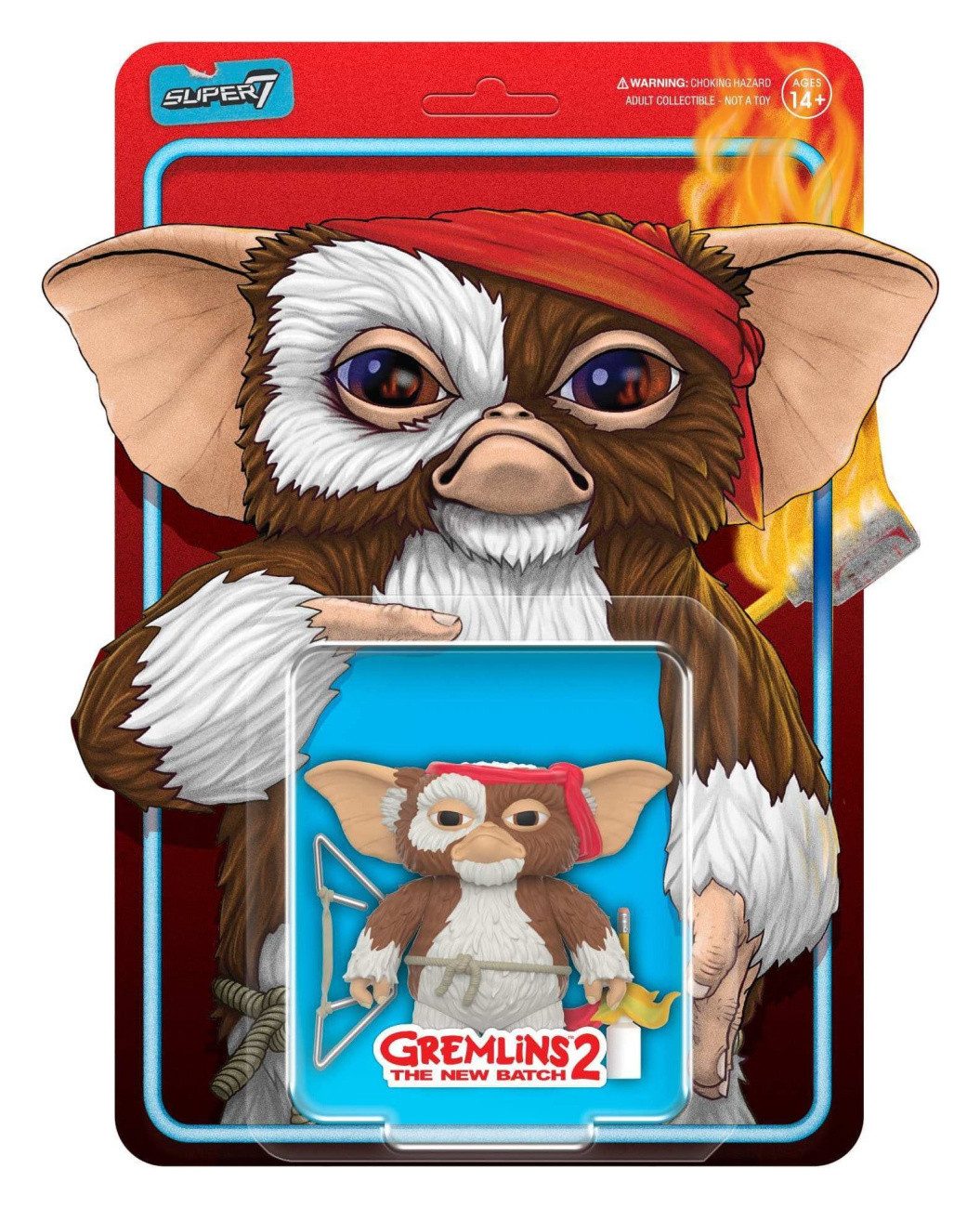 Super7 Actionfigur Gremlins ReAction Actionfigur Gizmo (Battle Ready Character Card) 23 c