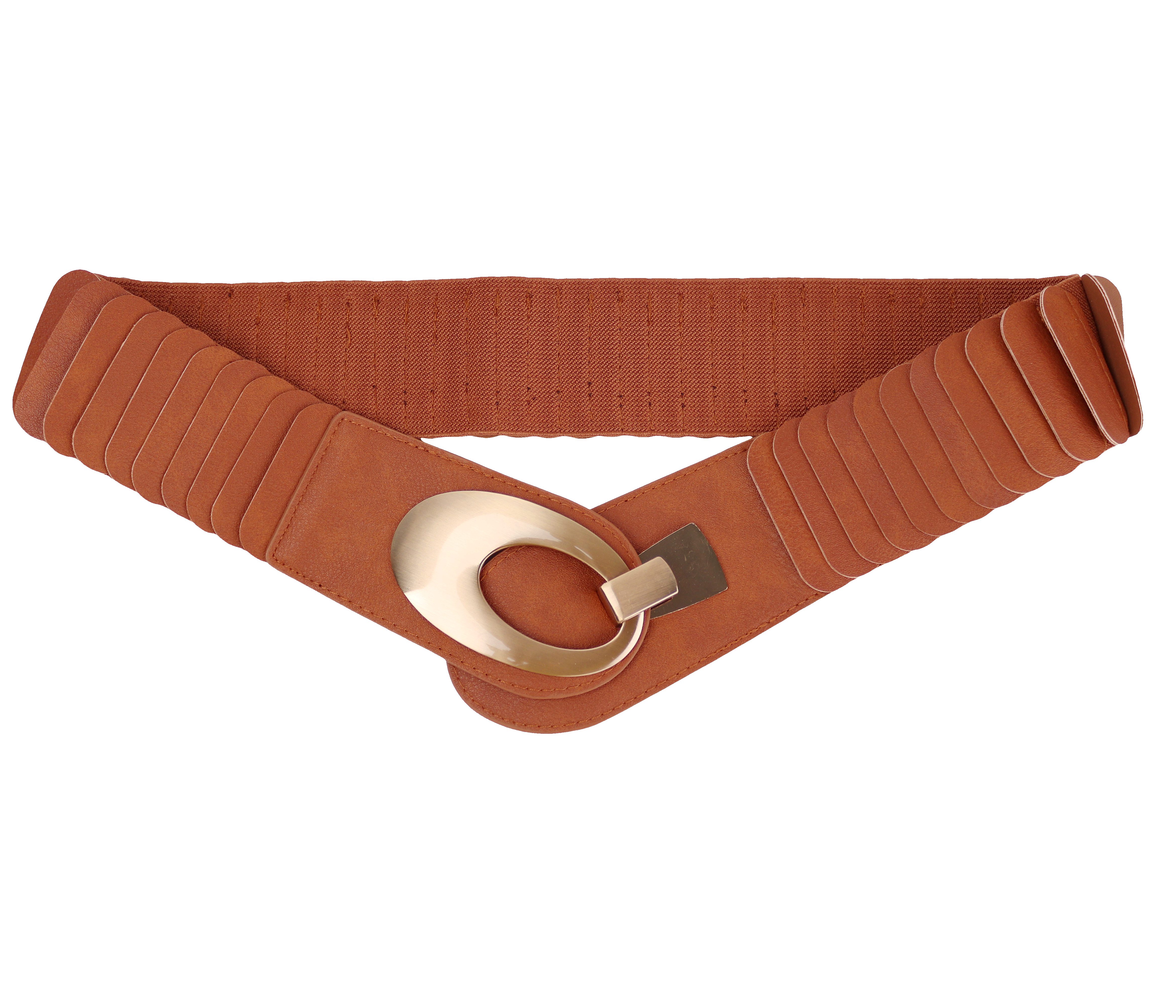 MIRROSI Taillengürtel Leo Unifarbe breit 6cm für Taillenumfang 85 bis 110cm, ONESIZE (Angenehmes Tragesgefühl, Leopard Muster, Unifarben) Breiter Stretch Gürtel