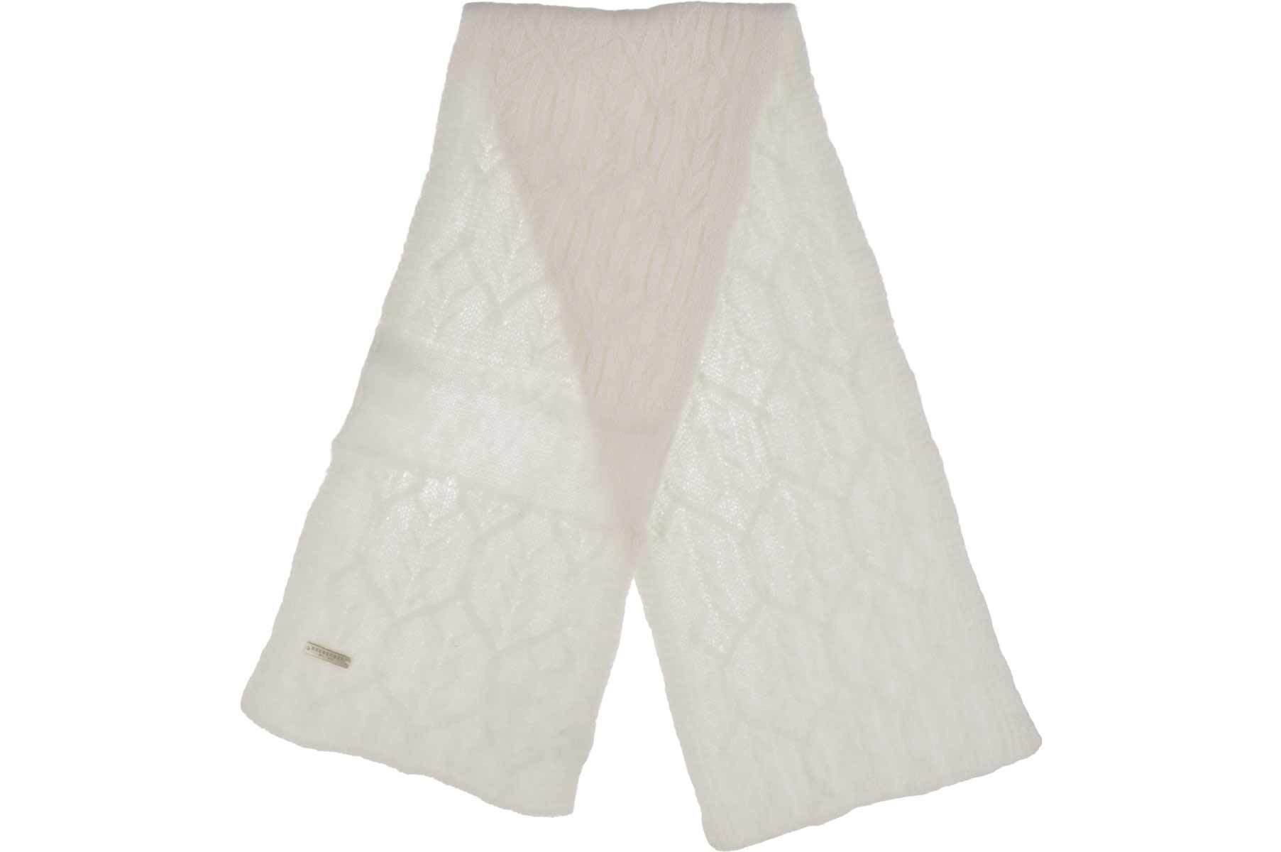 Seeberger Strickschal Cashmere-Cotton Schal in besonderem Zopfmuster 99x20cm 20060-0