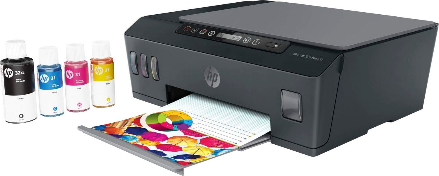 Multifunktionsdrucker, (Bluetooth, HP+ Plus Instant Wi-Fi kompatibel) HP Tank 555 Direct, Smart Ink