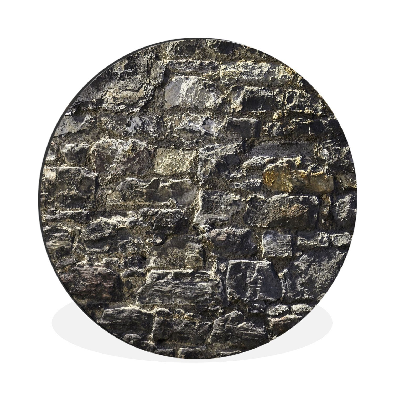 MuchoWow Gemälde Wandbild Rund Wanddeko Deko Wohnzimmer Bilder, (1 St)