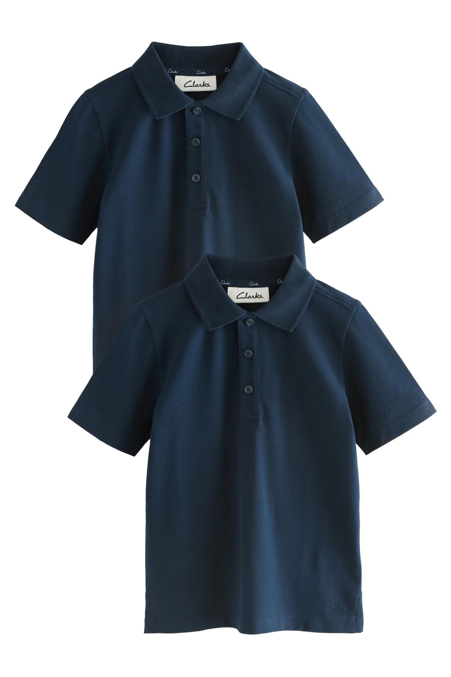 Poloshirt Clarks Jungen Kurzarm-Poloshirts im 2er-Pack