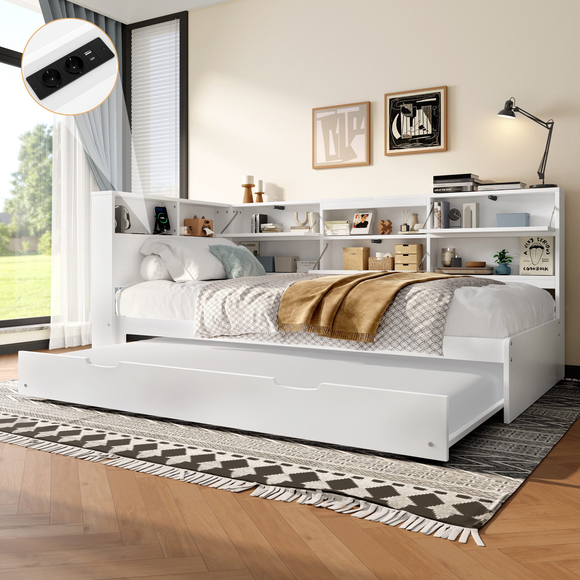 Merax Daybett Schlafsofa mit USB & günstig online kaufen
