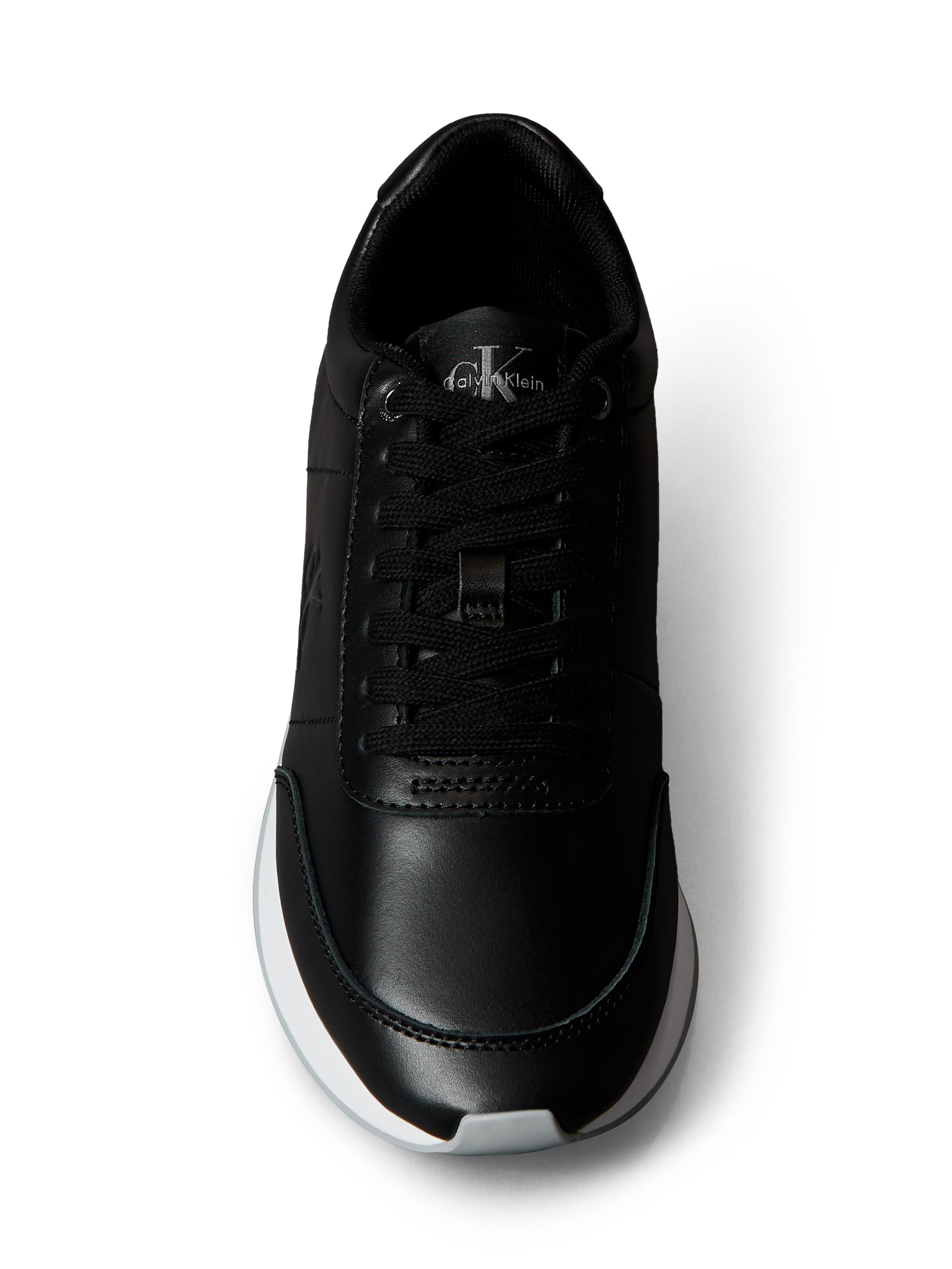 Calvin Klein Jeans RETRO RUNNER LACE UP LTH MG Sneaker Schnürschuh, Halbschuh, Freizeitschuh mit gepolstertem Schaftrand – Bild 4 von 5