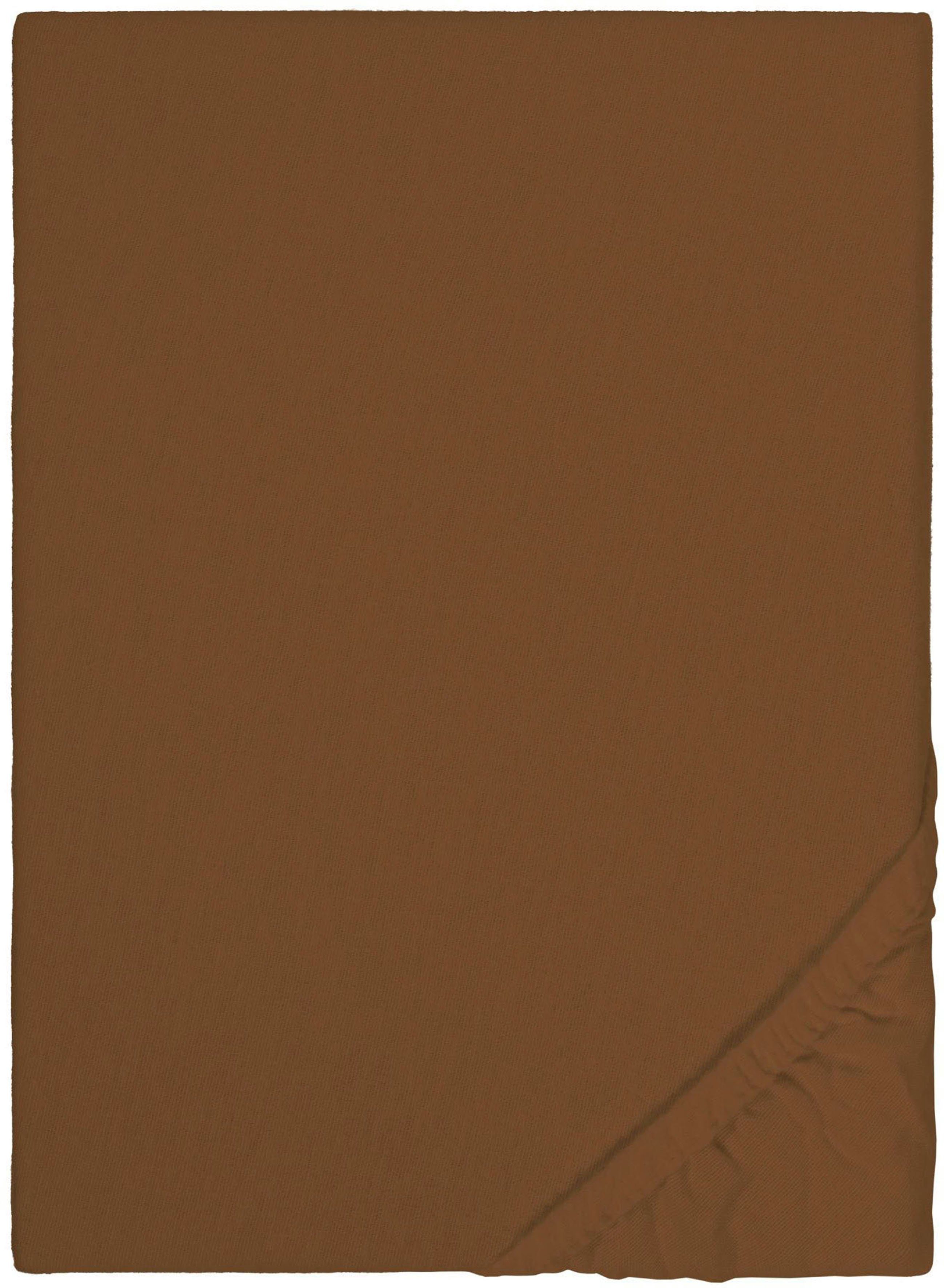 Biberna Spannbettlaken Biber in Gr. 90x200, 140x200 oder 180x200 cm, Biber, günstig online kaufen