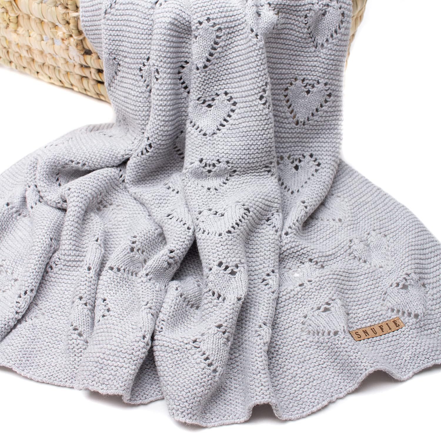Babydecke Babydecke gestrickt Wiladu 100% Baumwolle günstig online kaufen