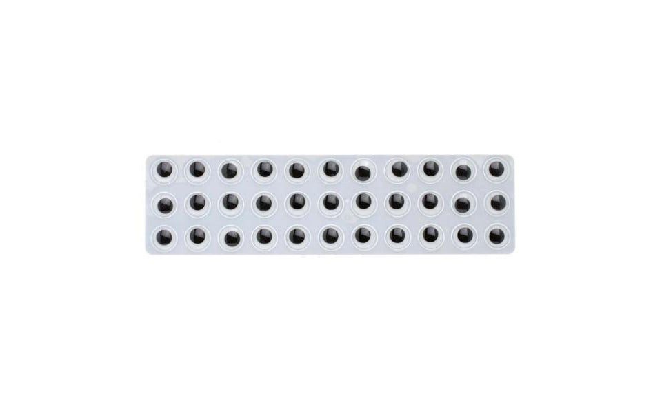 Glorex Bastelnaturmaterial Glorex Wackelaugen rund 7 mm, 52 Stück