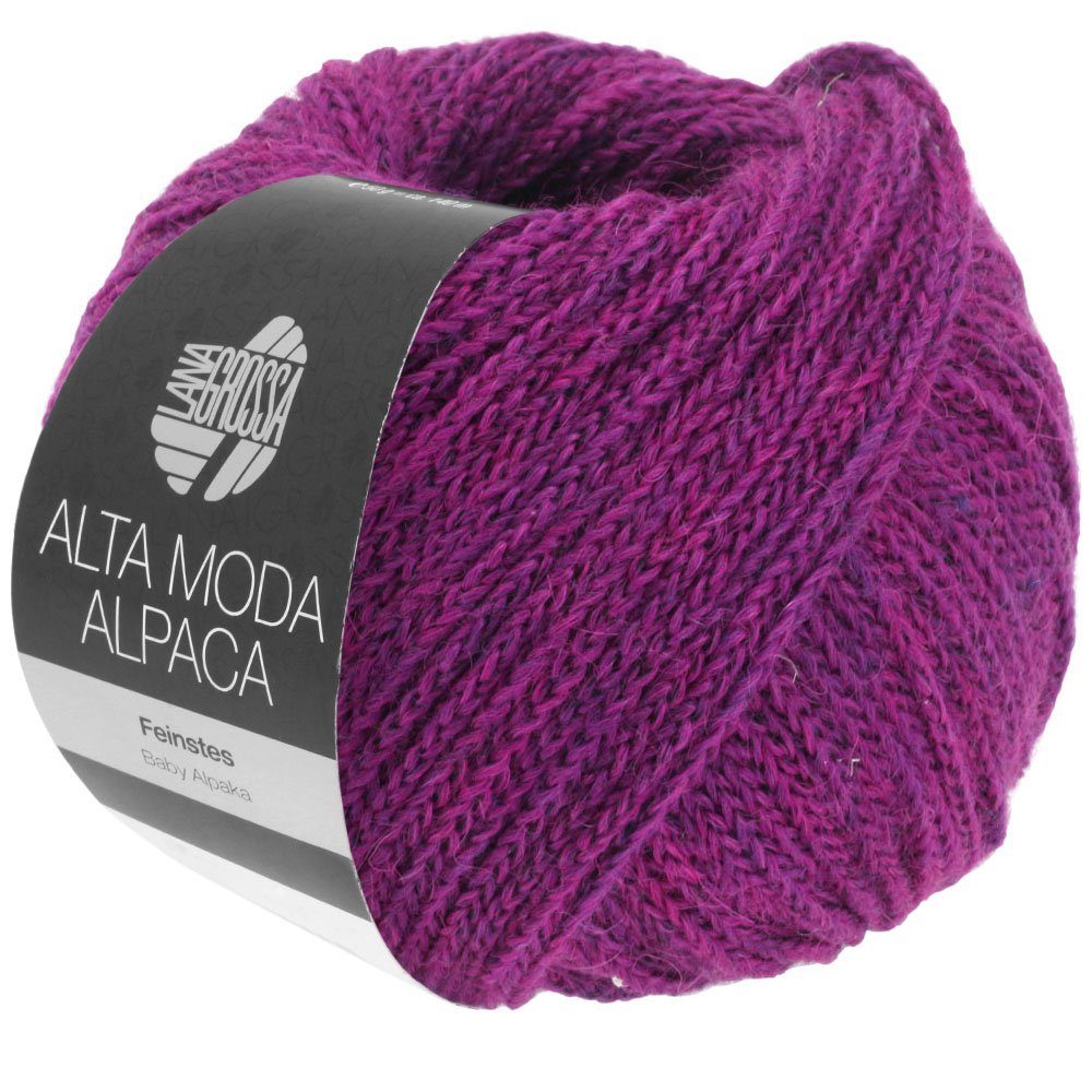 LANA GROSSA ALTA MODA ALPACA Häkelwolle, 140 m (edles Garn aus hauchfeinem Baby-Alpaca), 50 g