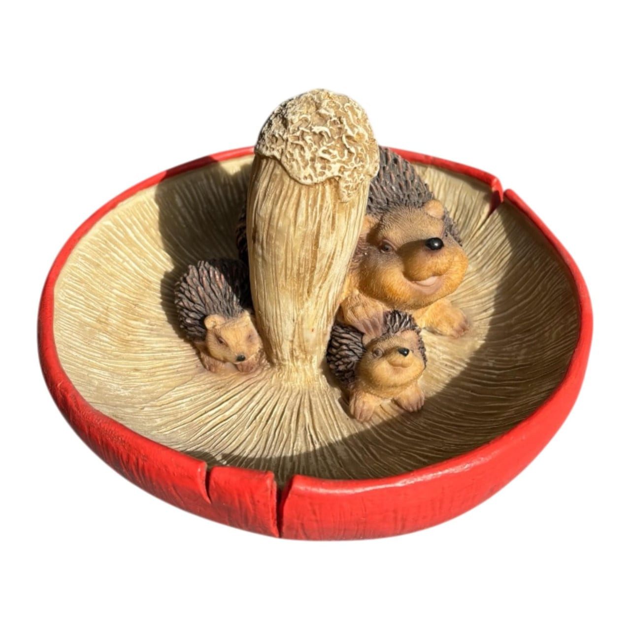 Figurendiscounter Gartenfigur Dekofigur Igel mit Tränke 18,5 x 19 cm bunt