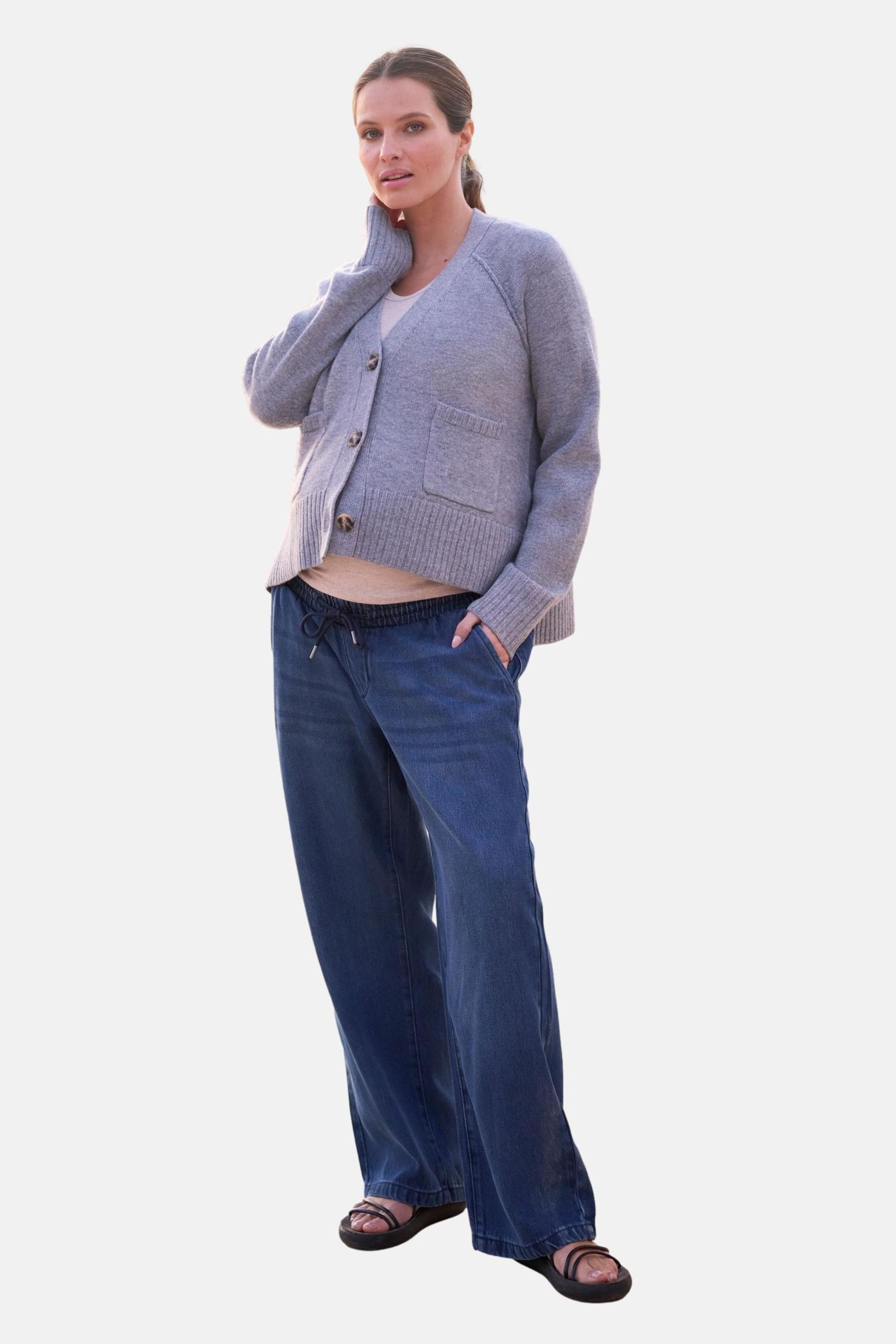 Seraphine Strickjacke Seraphine Kurze Strickjacke Umstands- + Stillmode (1-tlg)