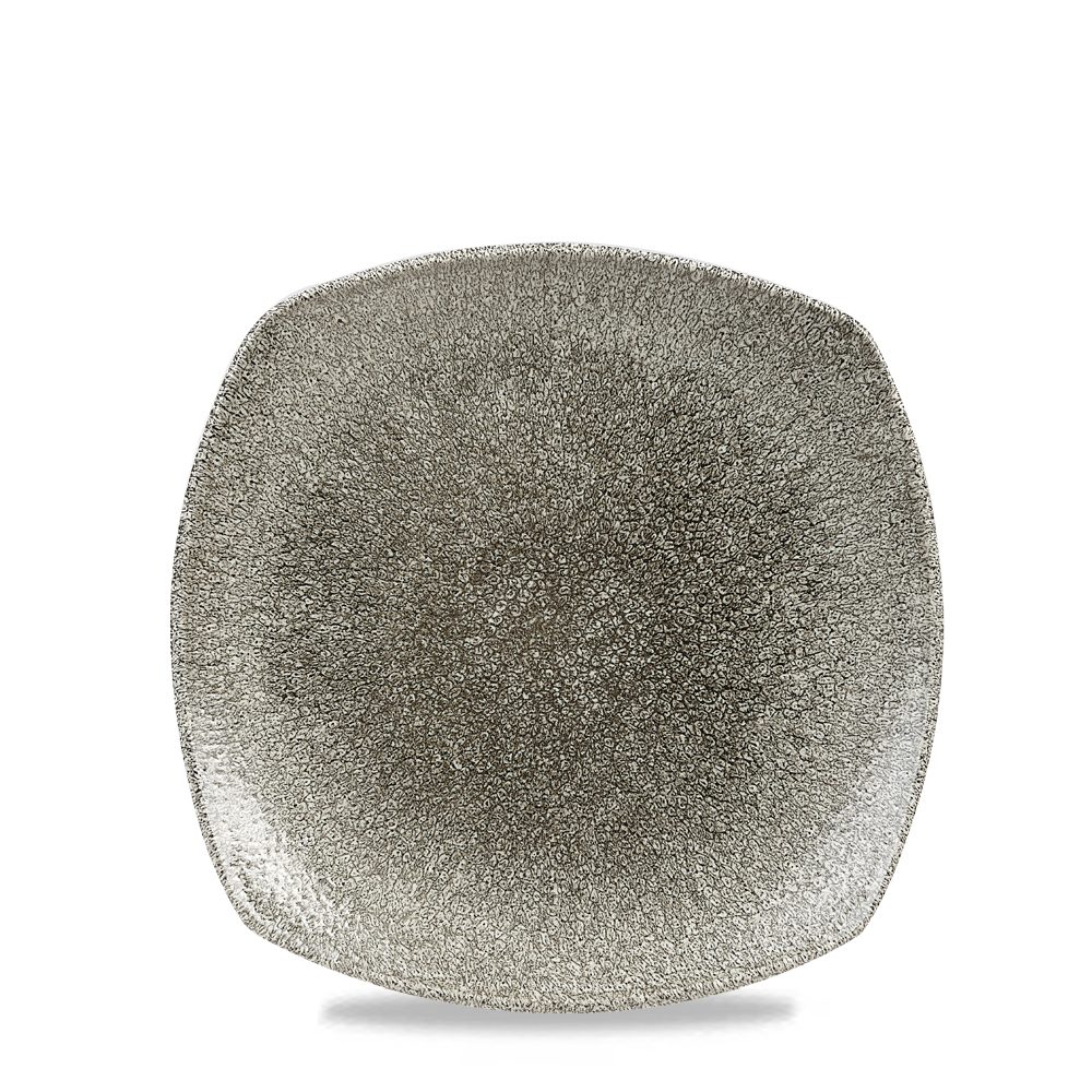 Teller Super Vitrified Studio Prints Raku Quartz Black Platte