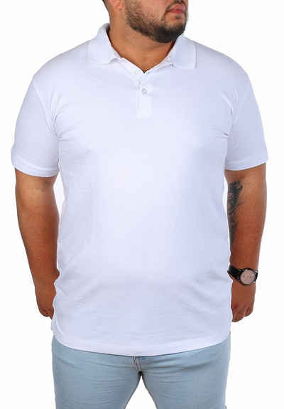 Young & Rich Poloshirt Herren Übergröße Basic big size optimierte moderne Passform mit Knopfleiste unifarben kurzarm regular fit