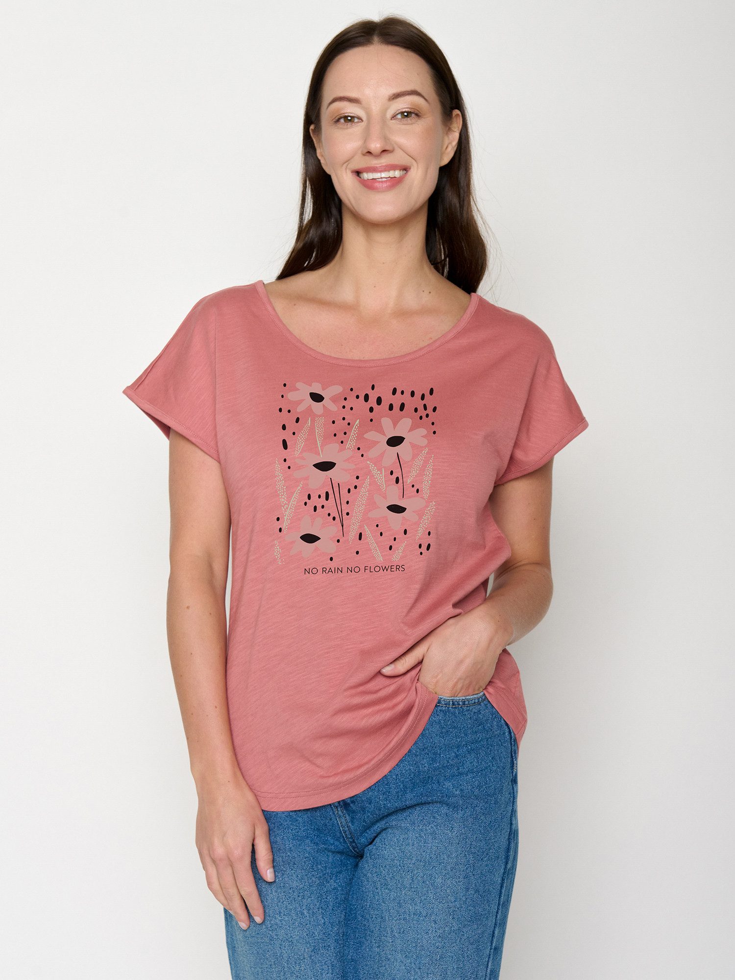 GreenBomb T-Shirt Cool No Rain (1-tlg) Rundhalsausschnitt, Bio-Baumwolle, GOTS Zertifiziert