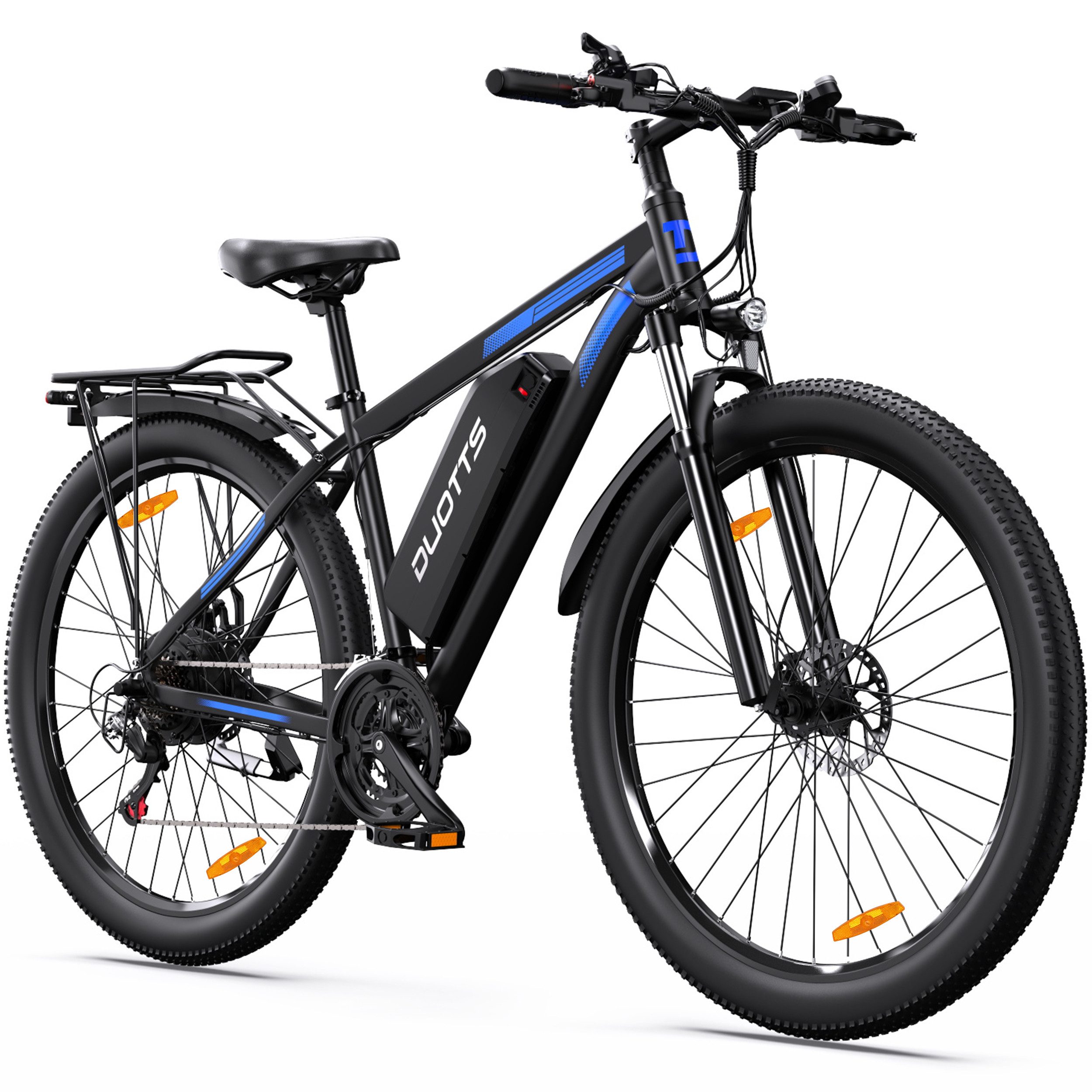 DUOTTS E-Bike Mountainbike 29 Zoll E-Fahrrad Damen u. Herren 720WH Pedelec 48V 15AH 110 km E-MTB, Kettenschaltung, Heckmotor, 720 Wh, (Beleuchtungsset mit Batterieladegerät, Batterieschlüssel, Werkzeug), E-Bikes mit hydraulischen Bremsen, Federgabel & App-Steuerung