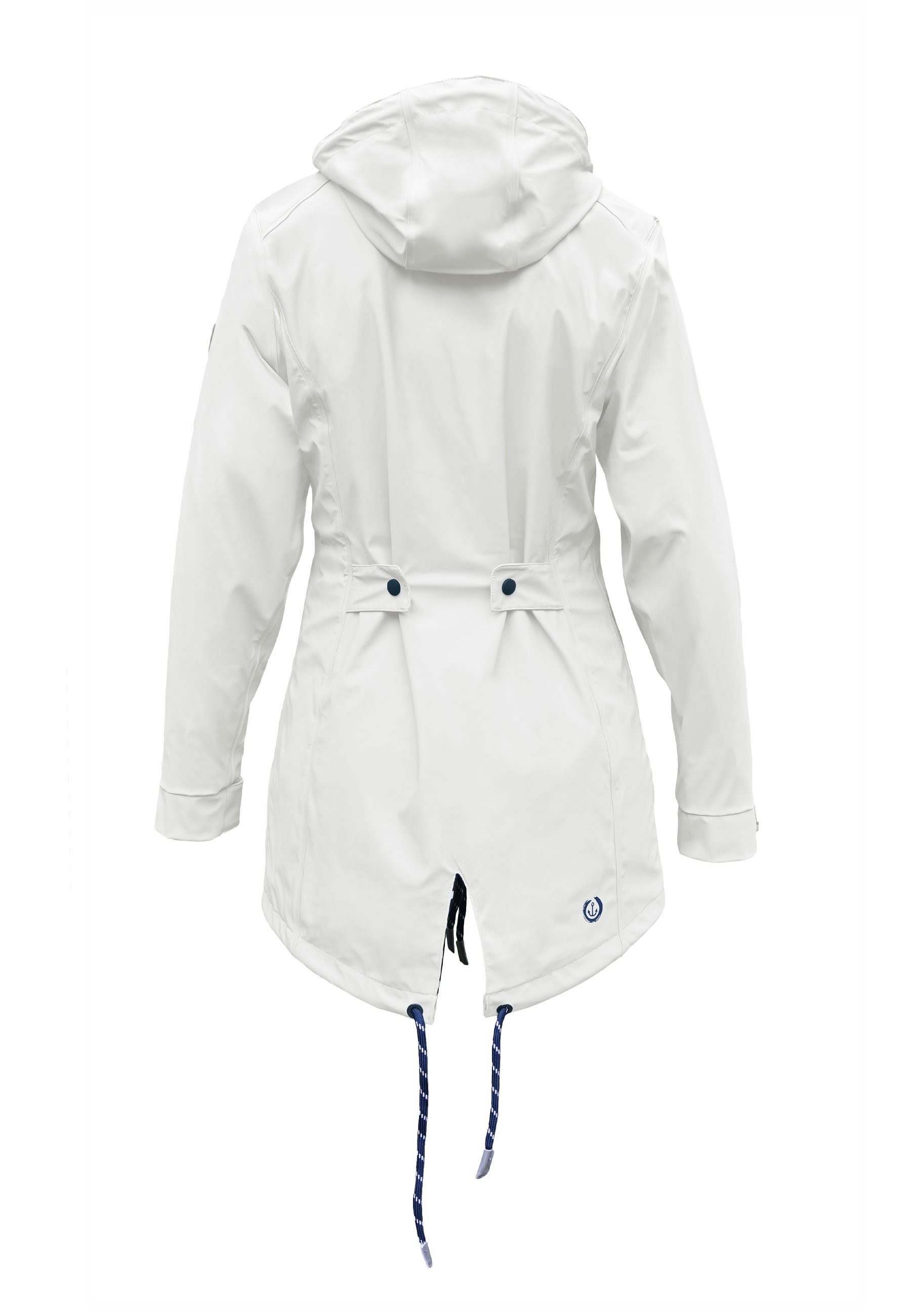 MADSea Regenjacke Friesennerz Weiß wasserdichter Regenmantel weiß maritim