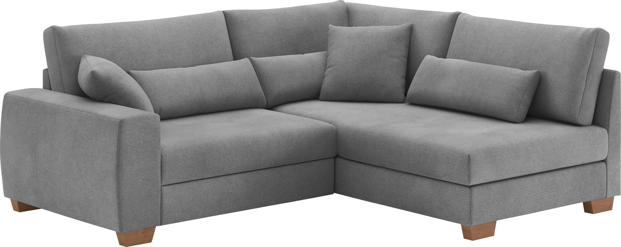 Mr. Couch Ecksofa "Hilla L-Form", Mit Federkern, wahlweise mit Bettfunktion günstig online kaufen