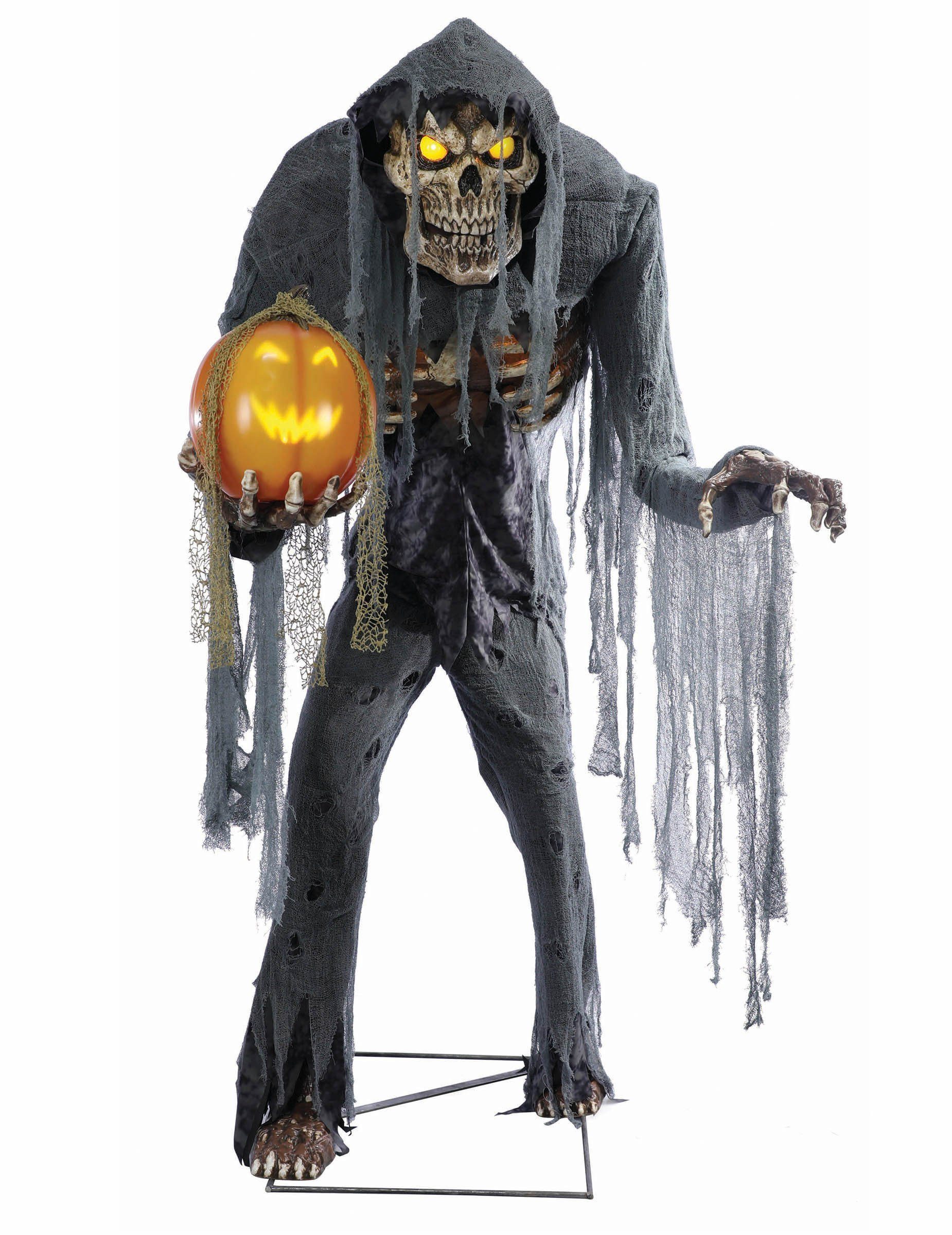 Palmer Kostüm Schwarze Jack die Vogelscheuche Animatronic Deko 2,15 m