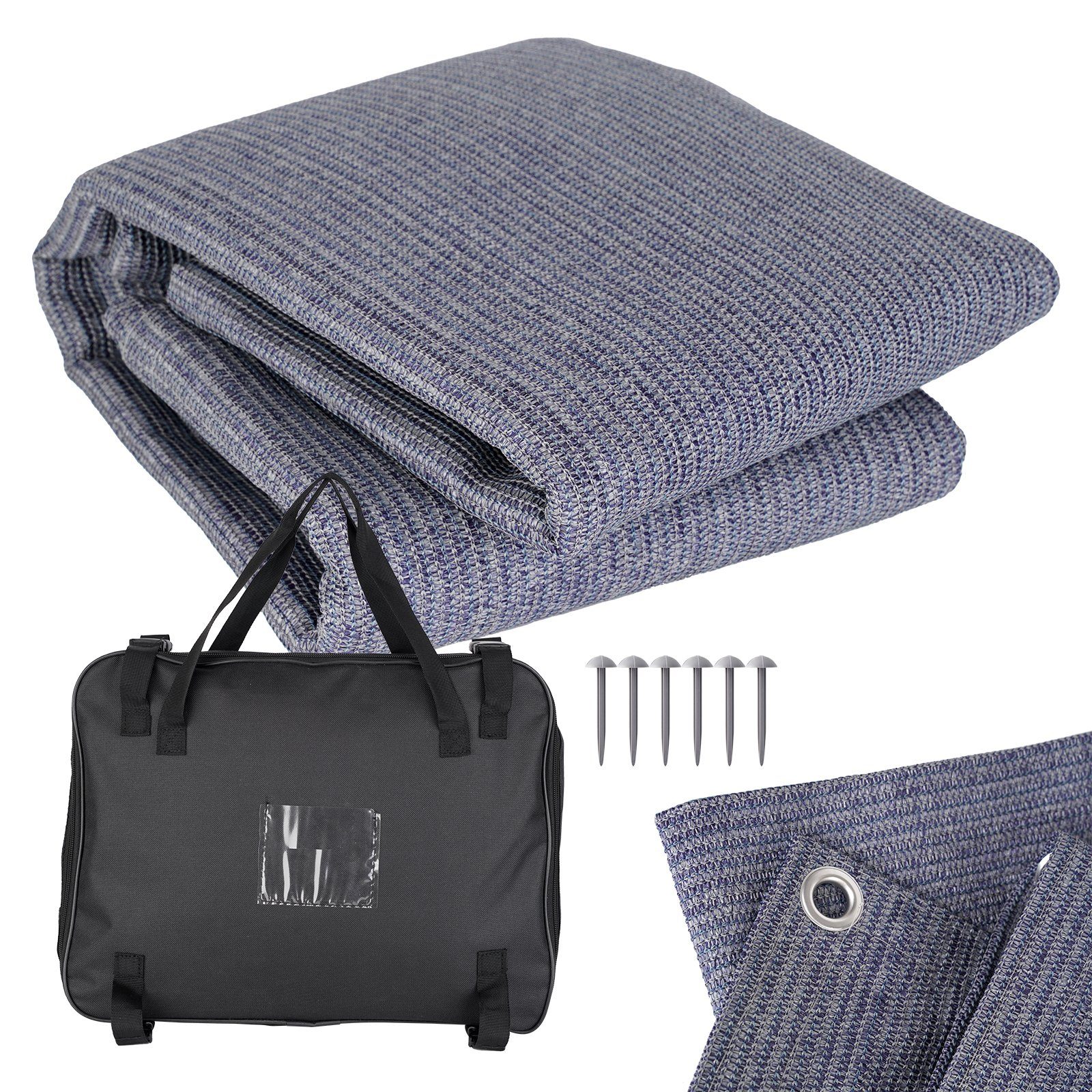 Outdoorteppich von K-home Vorzeltteppich, Campingteppich, Markissenteppich, 10 Größen