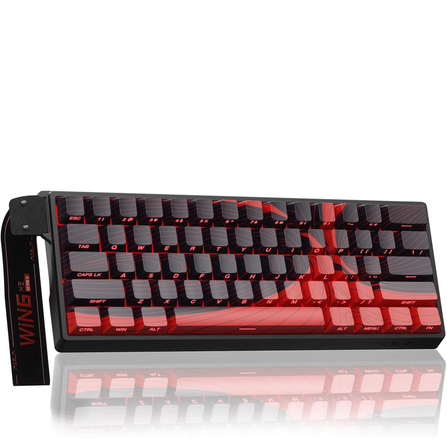 nsihing AULA WIN60 HE MAX Magnet Tastatur, Rapid Trigger, Hot Swap, 8K Hz Gaming-Tastatur (Hall-Effect-Magnetschalter; Rapid Trigger; 8.000 Hz Polling-Rate)