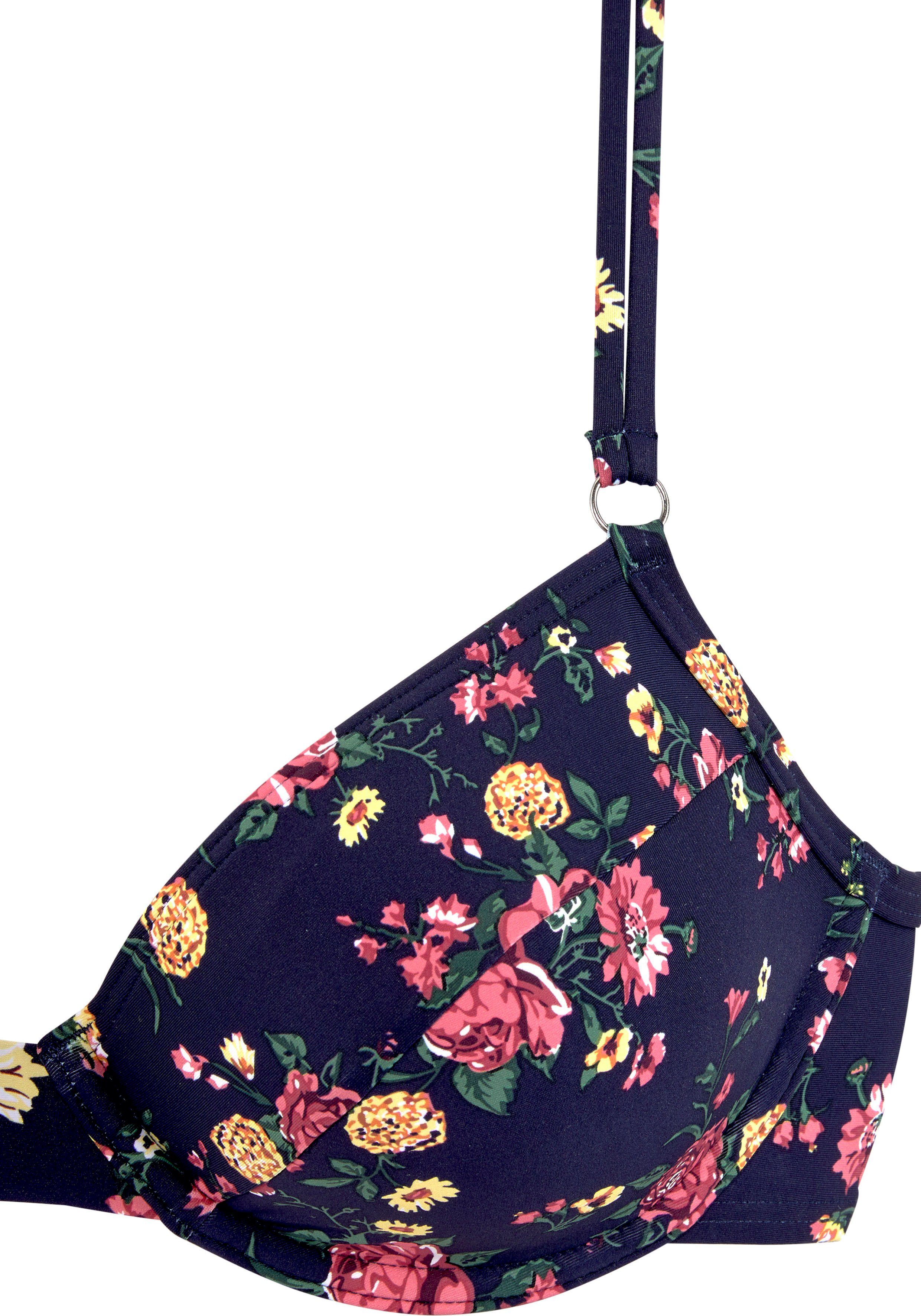 romantischem LASCANA Blumendesign Bügel-Bikini mit
