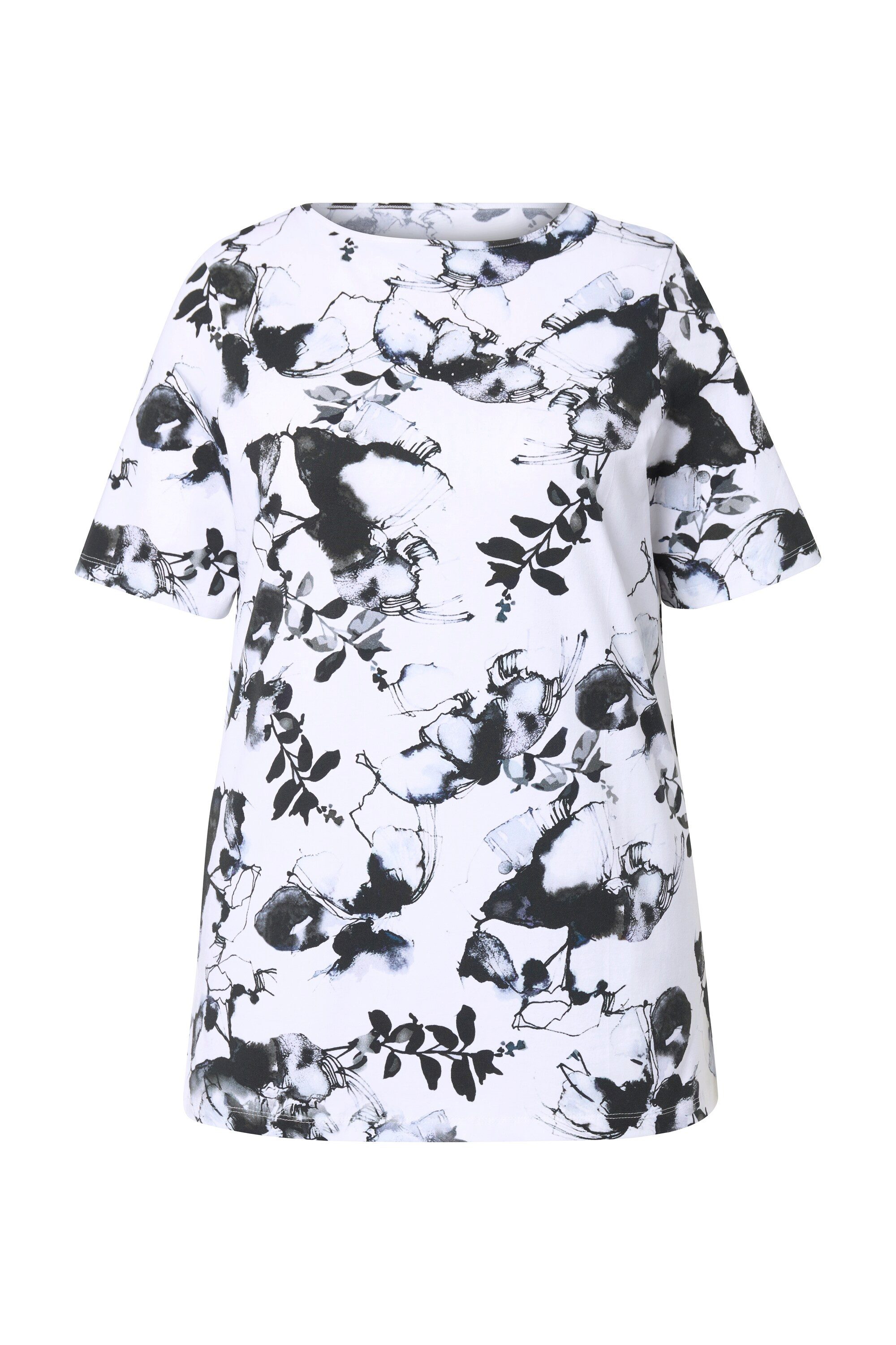 MIAMODA T-Shirt T-Shirt A-Linie Blumendruck günstig online kaufen