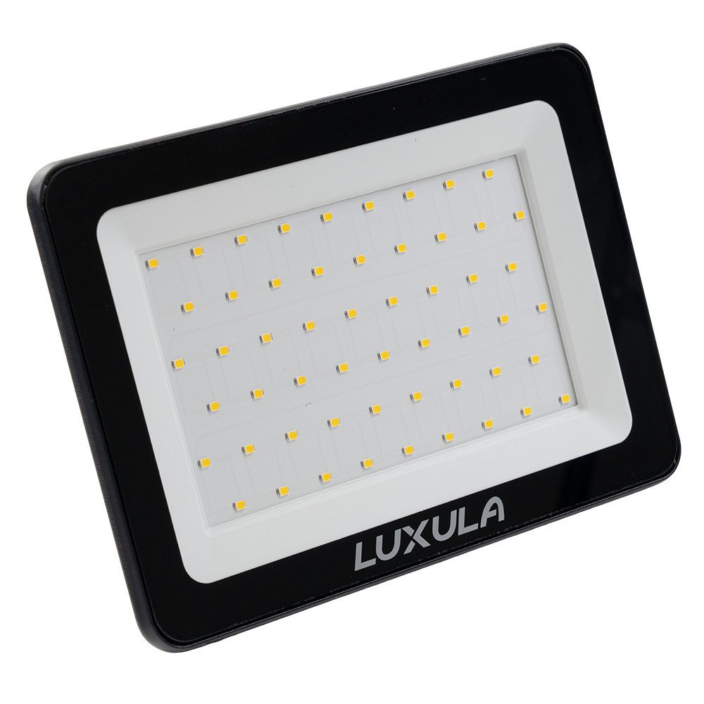 LUXULA LED Flutlichtstrahler LUXULA LED Fluter 30 W 4000 K Neutralweiß Schwarz, LED fest integriert, Neutralweiß