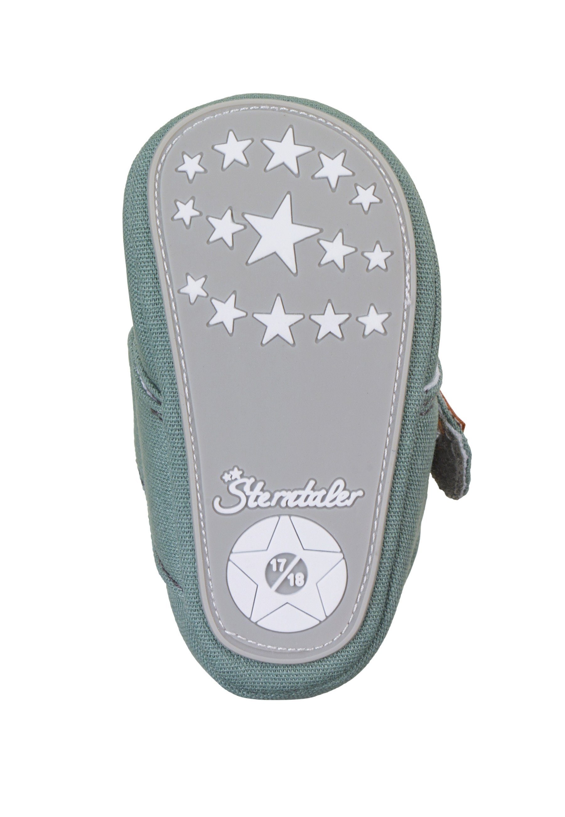 Sterntaler® Krabelschuhe uni Krabbelschuh Krabbelschuhe Baby mit Klettverschluss und Anti-Rutsch-Sohle – Bild 5 von 5