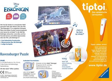 Ravensburger Puzzle tiptoi® Puzzle für kleine Entdecker: Disney Die Eiskönigin, 24 Puzzleteile, (2 x 24 Teile) Made in Europe, FSC® - schützt Wald - weltweit