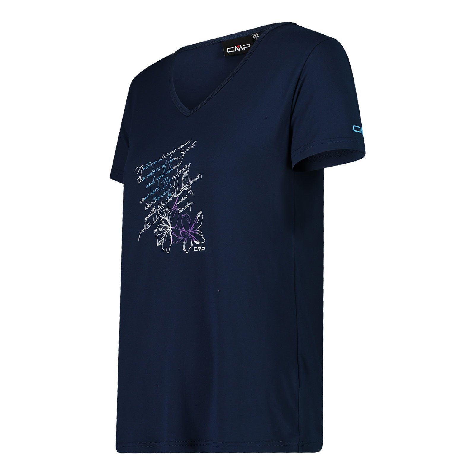 CMP Aufdruck cielo mit blue 02MN T-Shirt / Kurzarmshirt