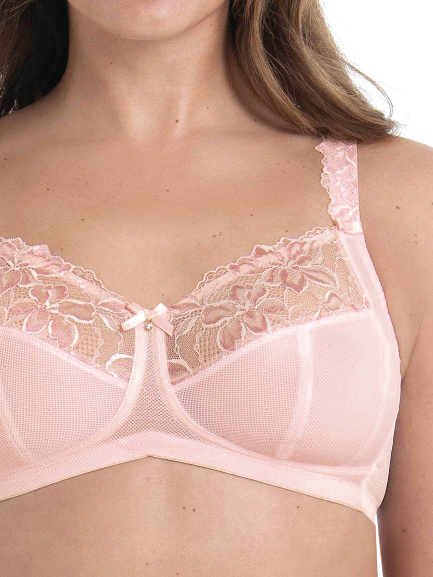 Rosa Faia Soft-BH Soft BH Suzette (Stück, 1-tlg) 3-teilige Schnittführung, Floral, Spitze