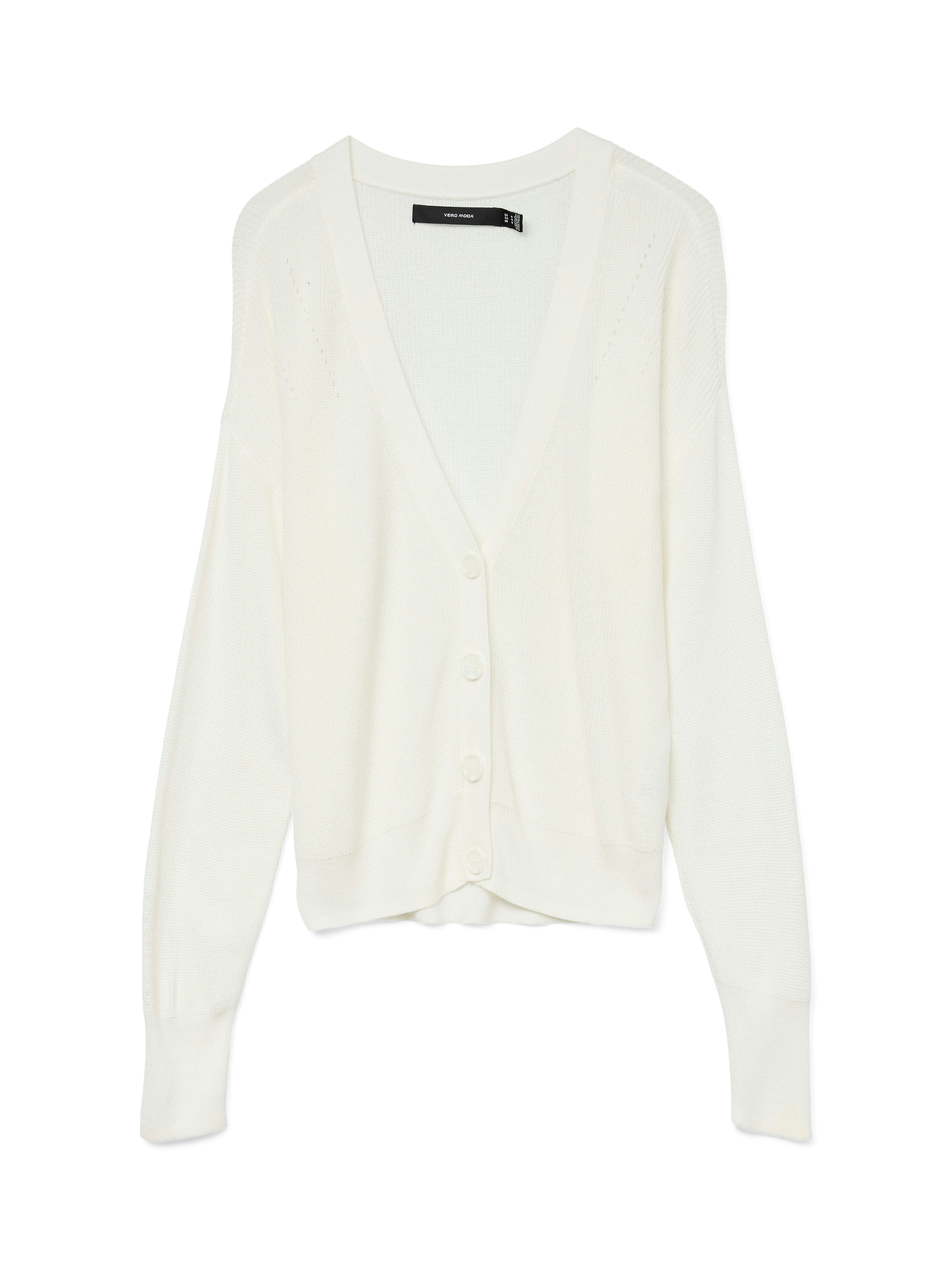 Vero Moda Sweatjacke VMNEWLEXSUN LS SHORT V-NECK CAR GA NOOS günstig online kaufen