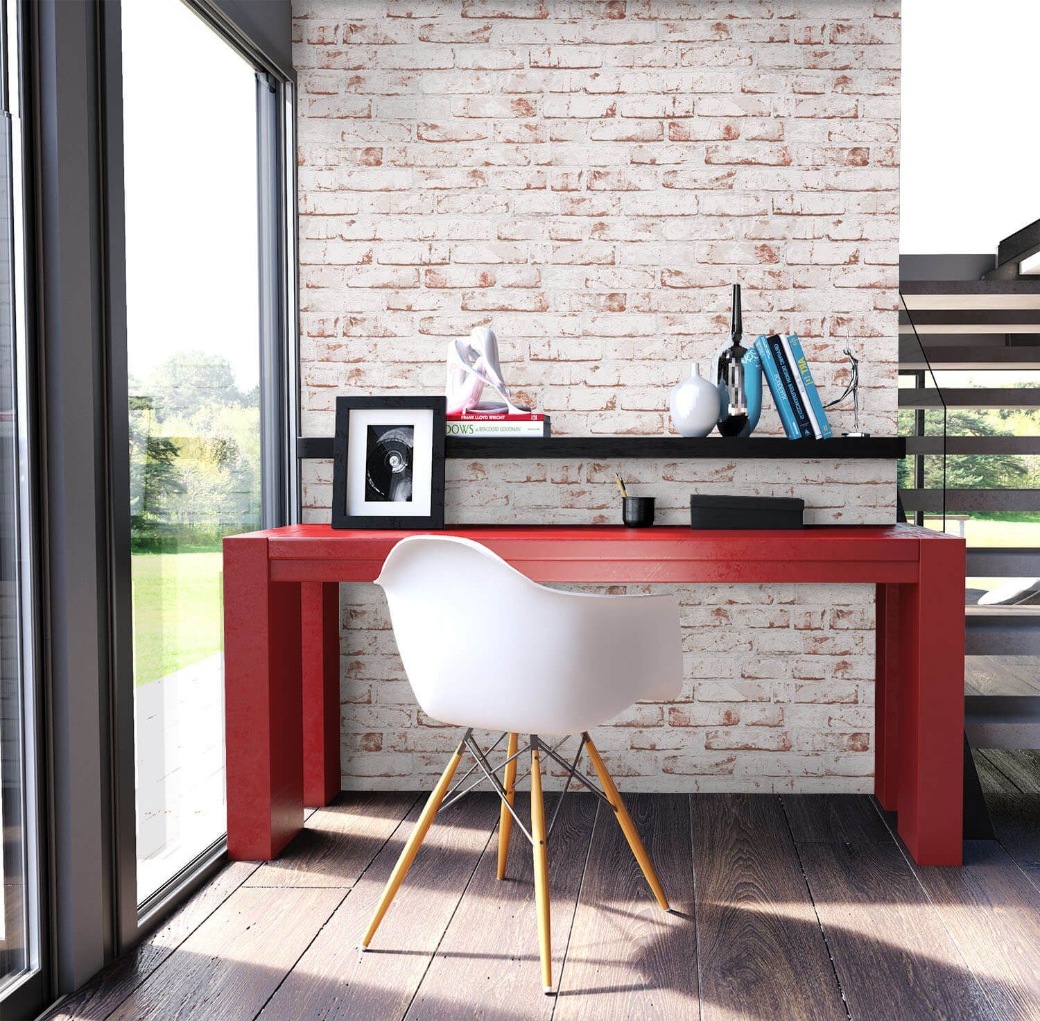 Newroom Vliestapete, Steintapete Rot Beige Steintapete günstig online kaufen