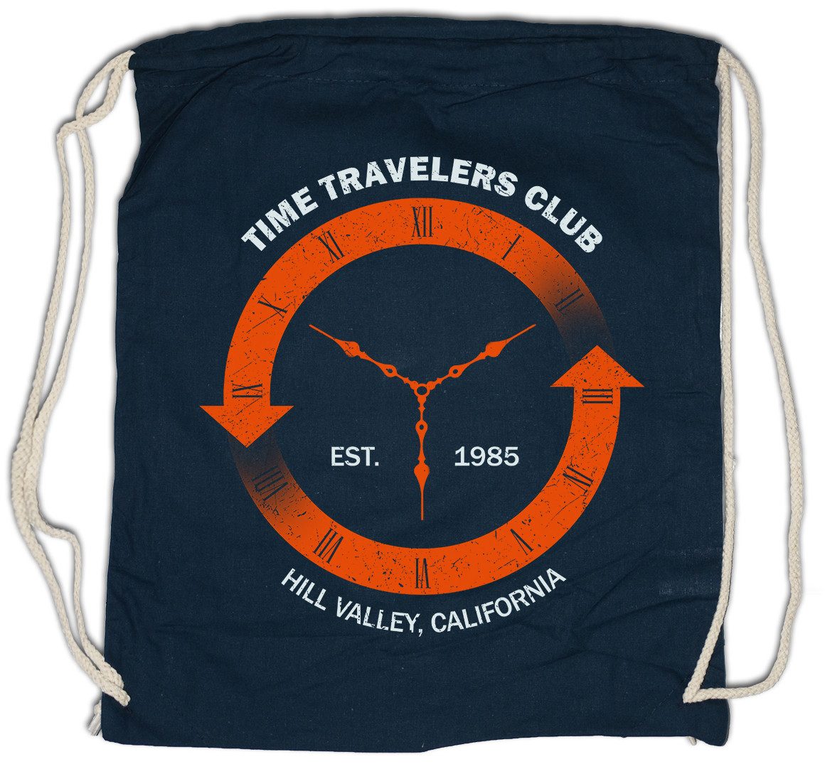 Turnbeutel Time Travelers Club Turnbeutel - Back to Shirt Zurück The In Future