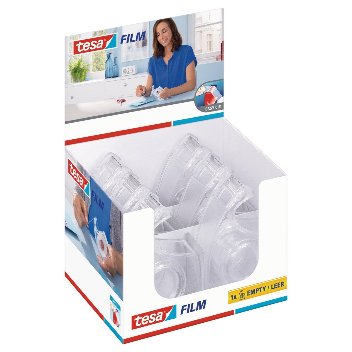 tesa Klebeband tesa Handabroller Easycut transparent 19mmx33m