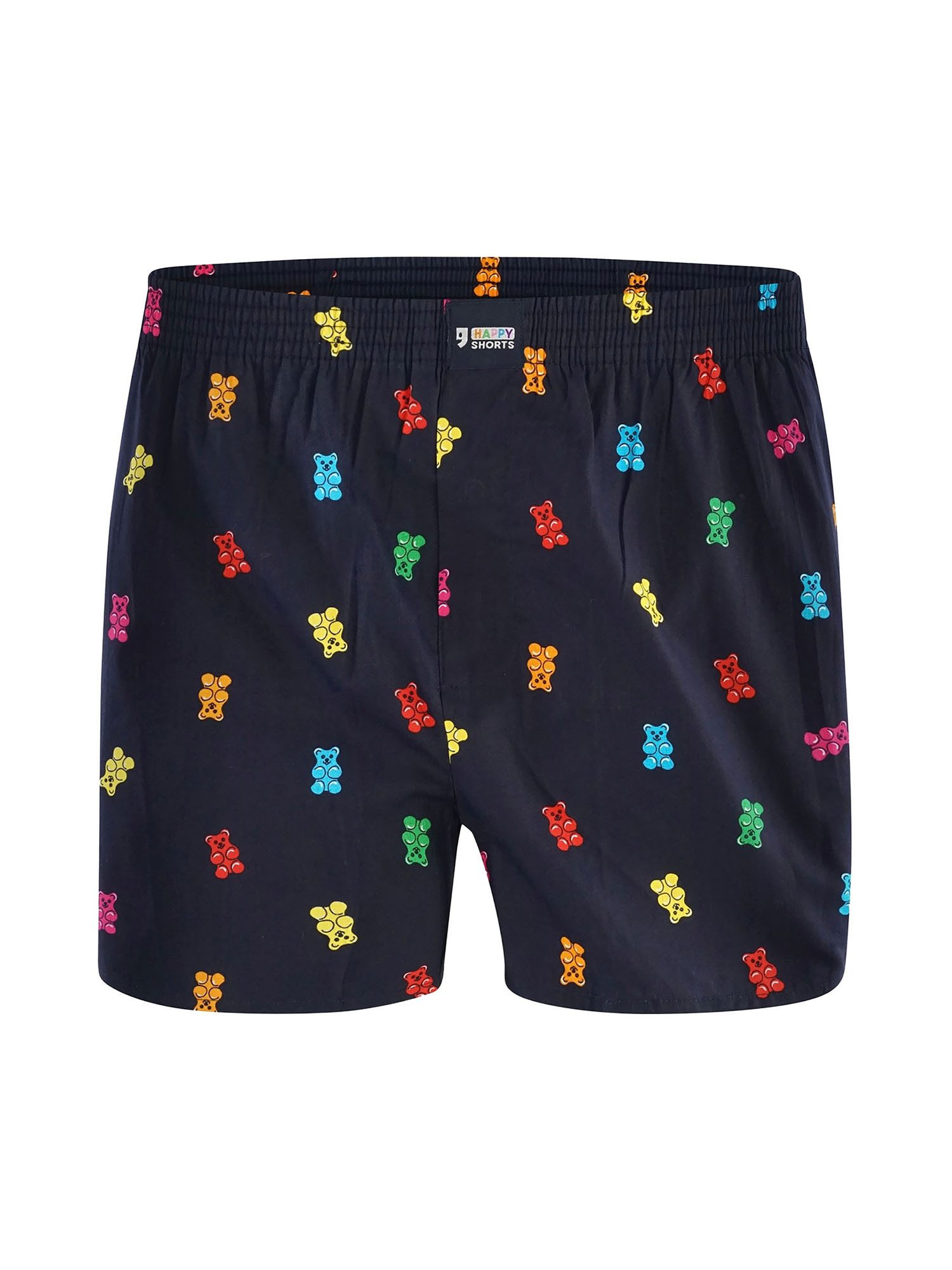 HAPPY SHORTS Boxer Funny Motives - hochwertige Shorts mit verschiedenen Motiven (3-St) American Boxershorts - breiter Komfortbund - witzig, bunt und bequem