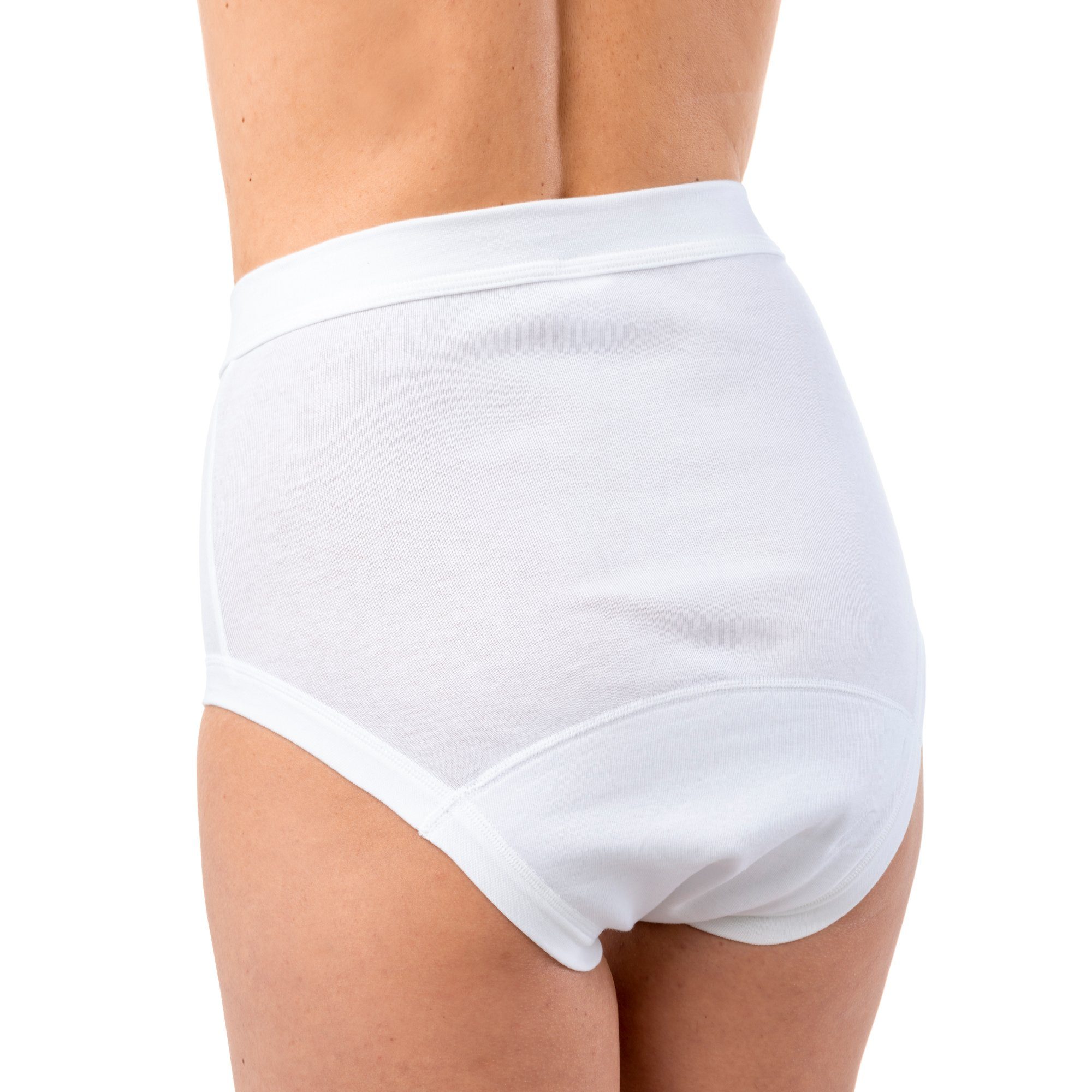 HERMKO Inkontinenzslip 1265 Inkontinenz Slip Bio-Baumwolle Weichbund Auslaufschutz bequem – Bild 2 von 4
