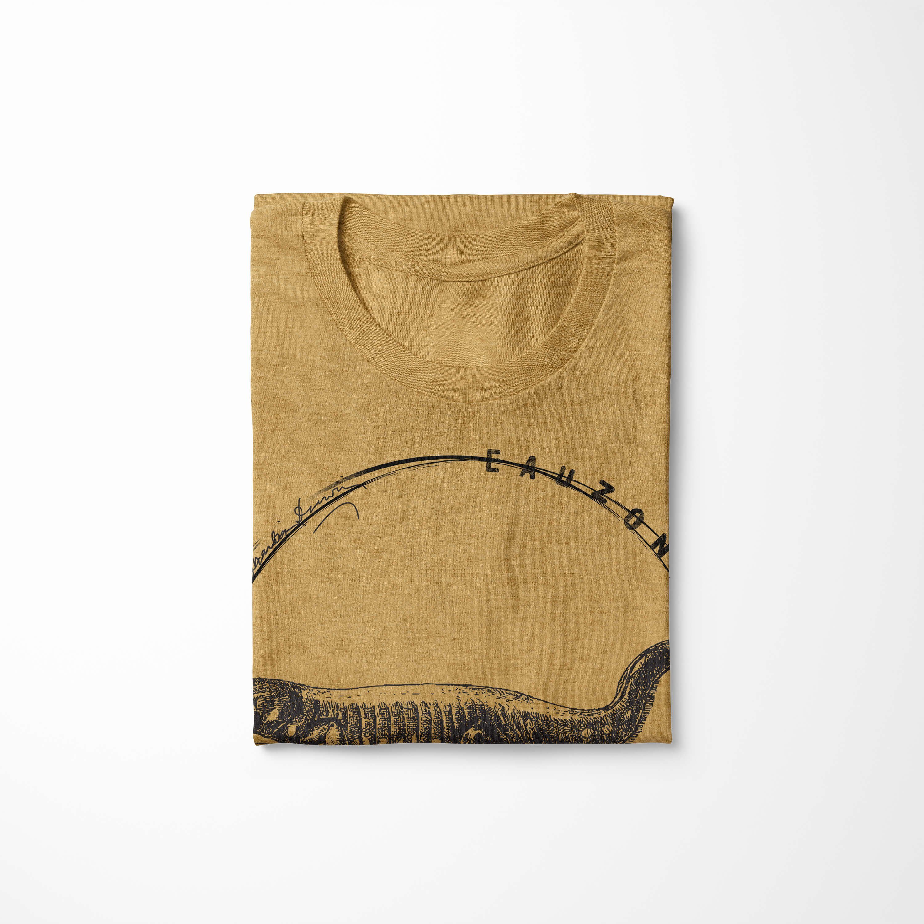T-Shirt Antique Gold T-Shirt Sinus Evolution Herren Amblystoma Art